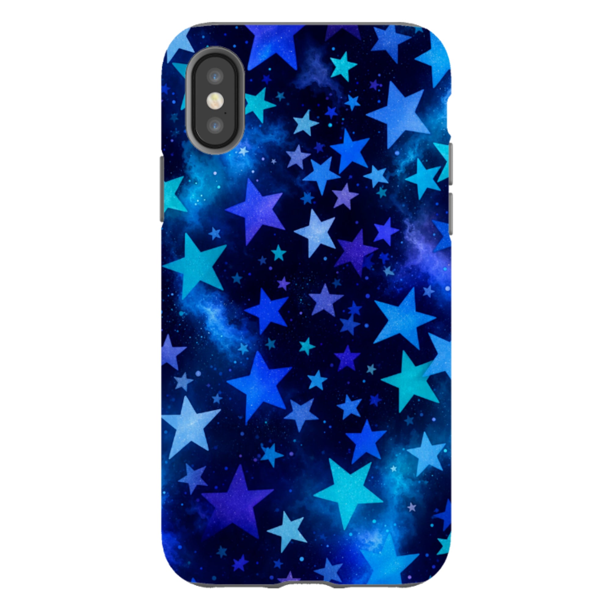 iPhone Tough Case - Blue Galaxy Star