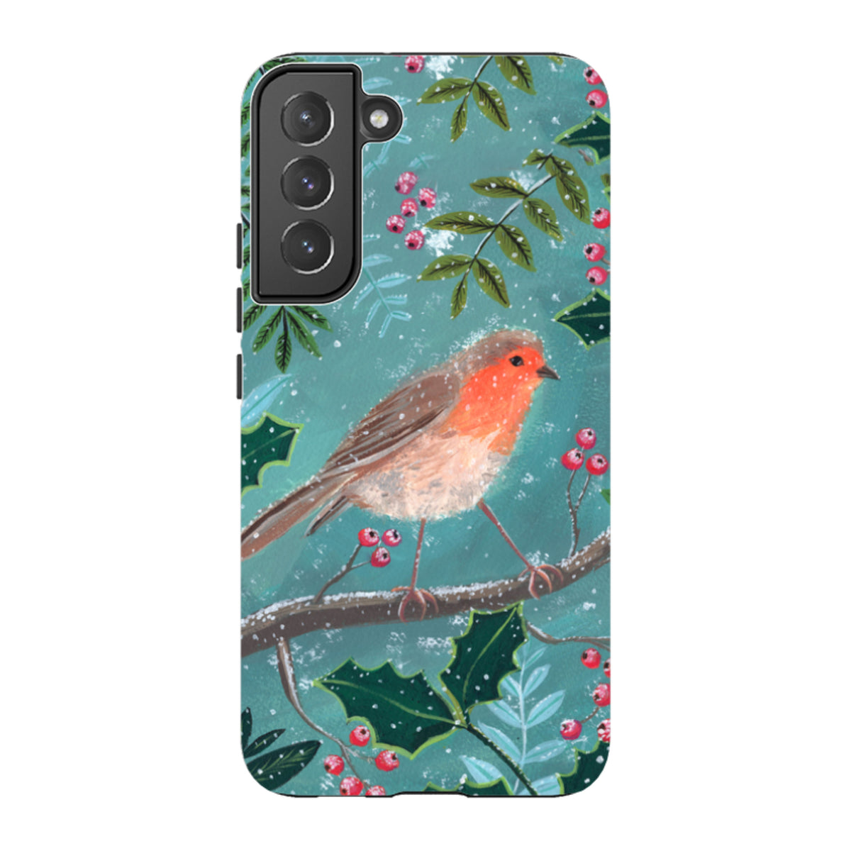 Samsung Tough Case - Christmas Robin By Mary Stubberfield