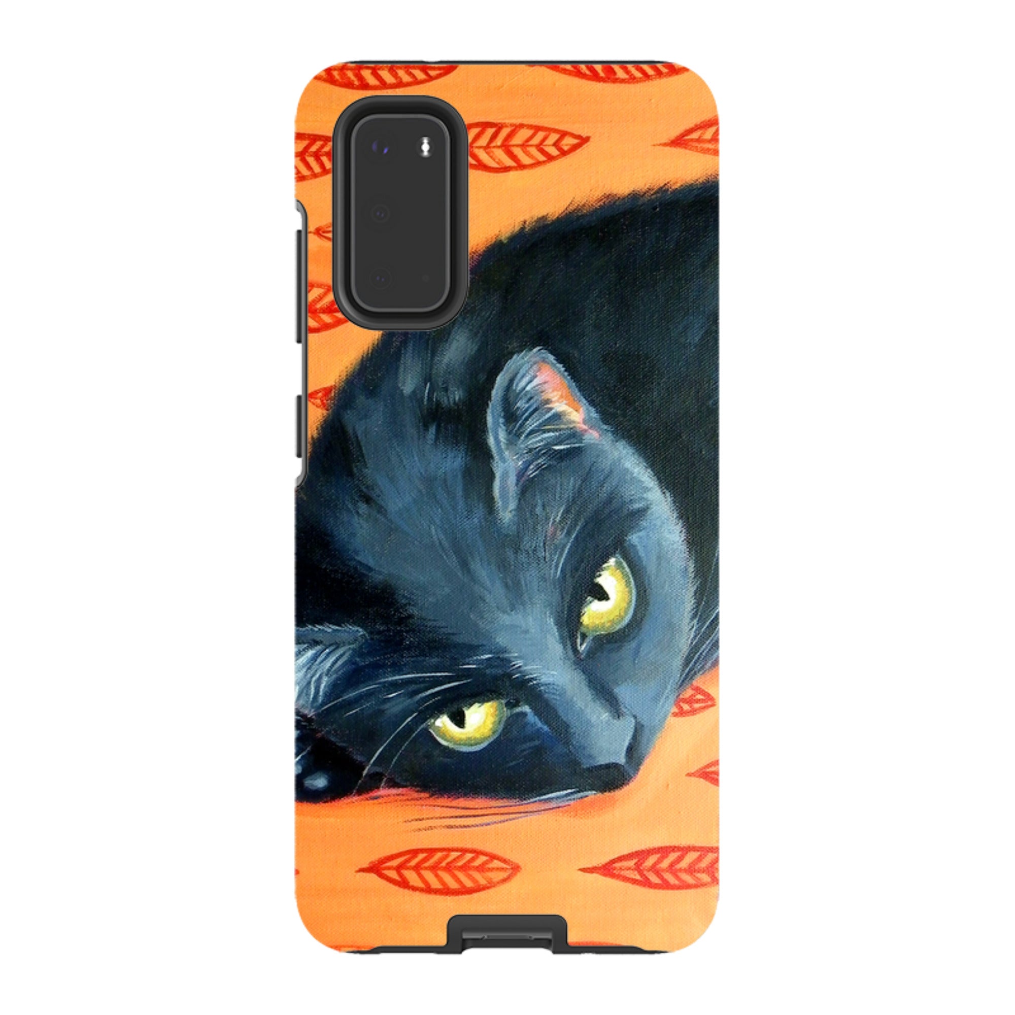 Samsung Tough Case - Black Cat By Mary Stubberfield