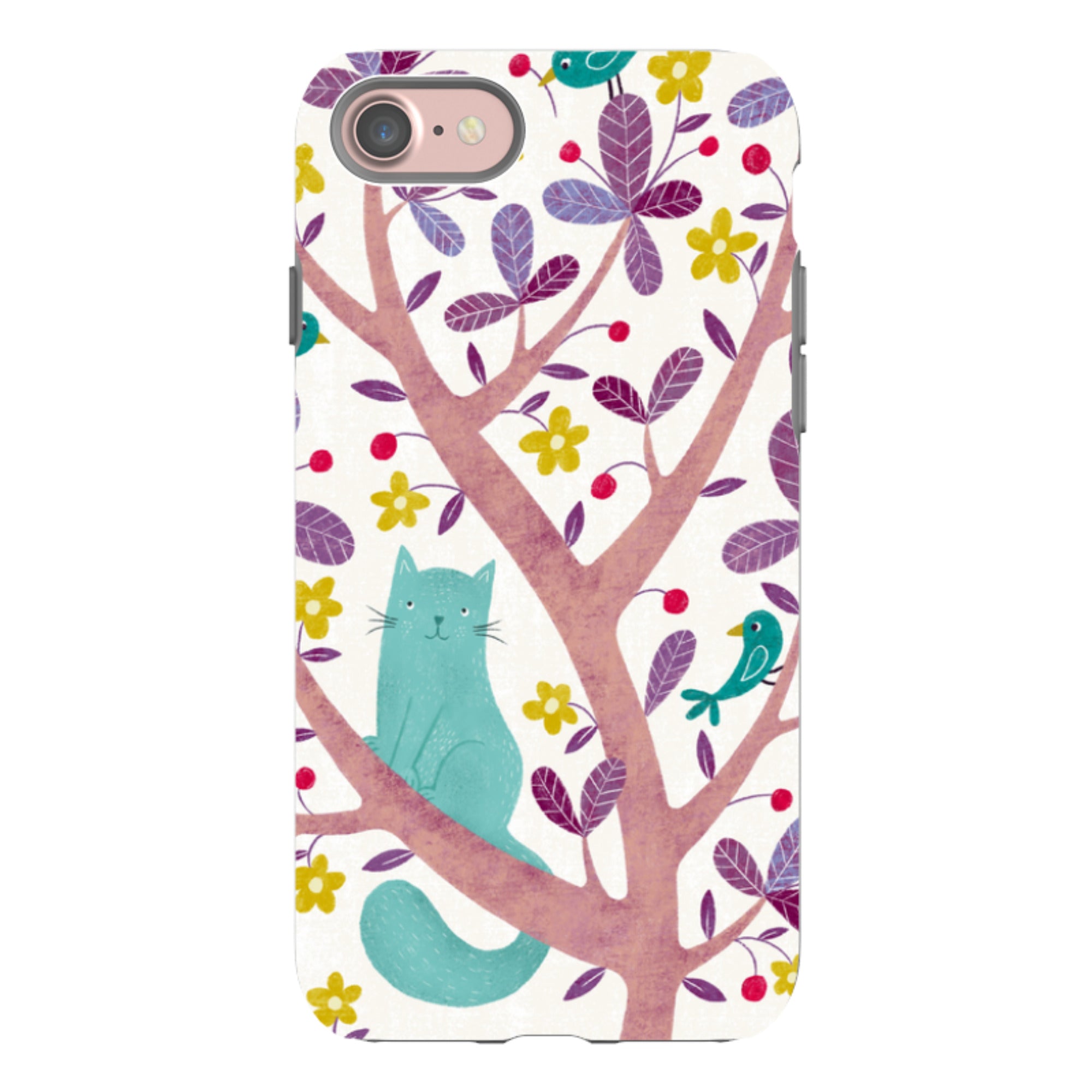 iPhone Tough Case - Cat And Bird By Suzy Taylor