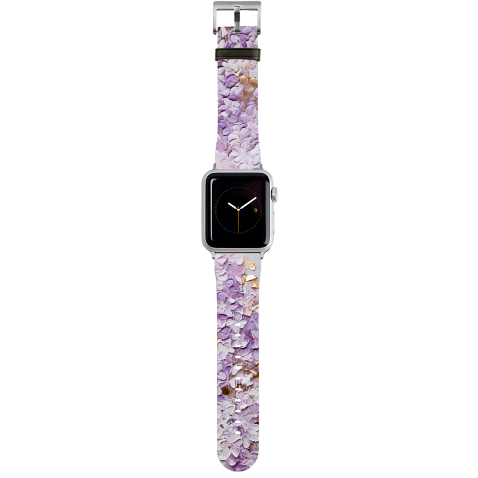Purple Floral Apple Watch Strap