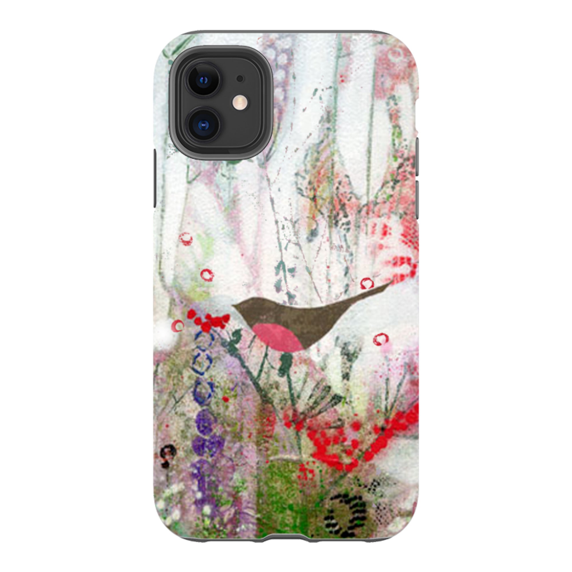 iPhone Tough Case - Robin And Berries By Tiffany Lynch