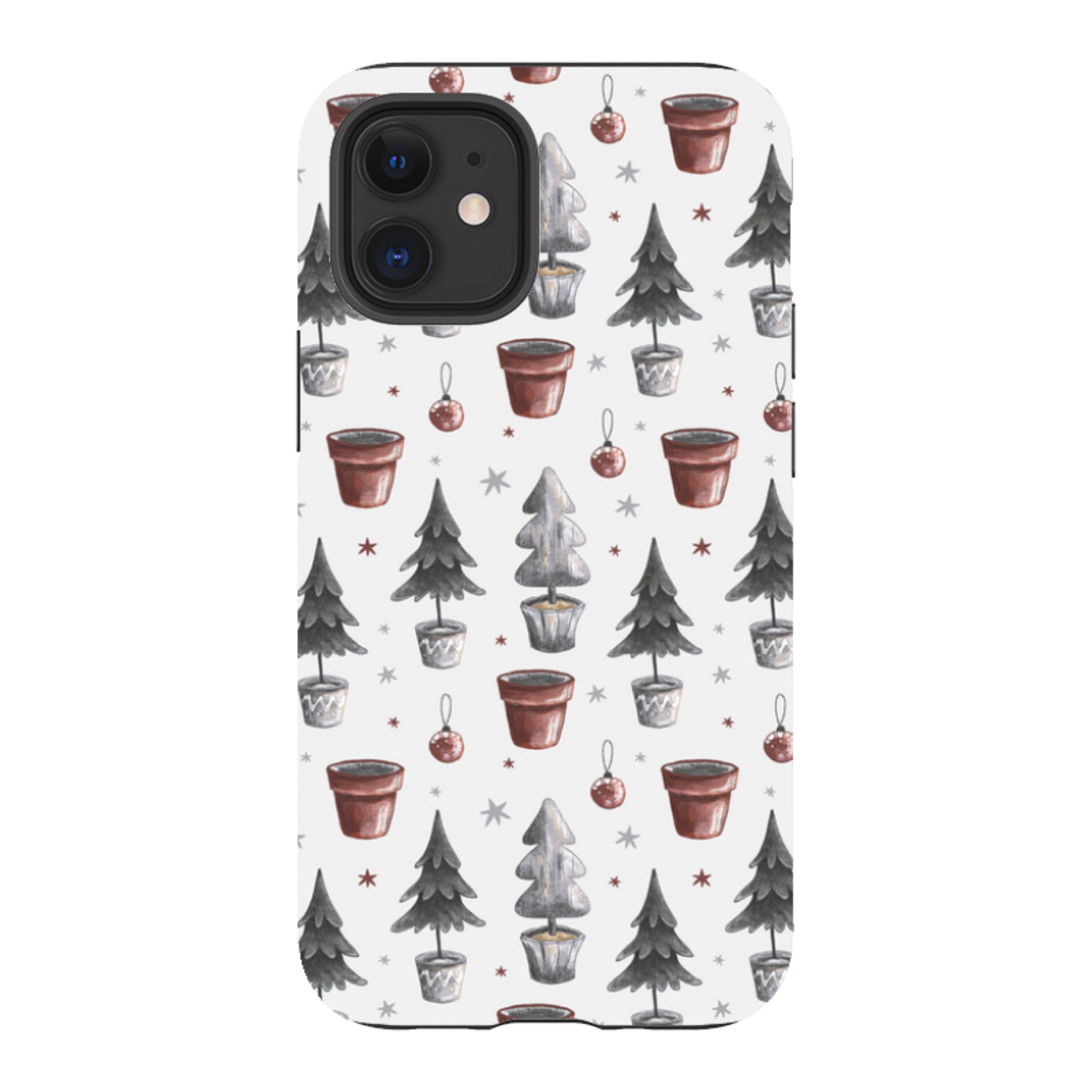 iPhone Tough Case - Xmas Tree Pattern