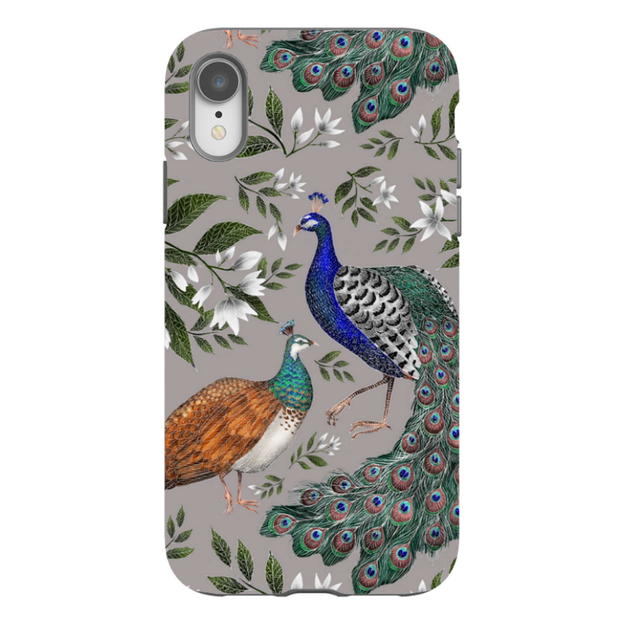 iPhone Tough Case - Peahen And Peacock By Catherine Rowe