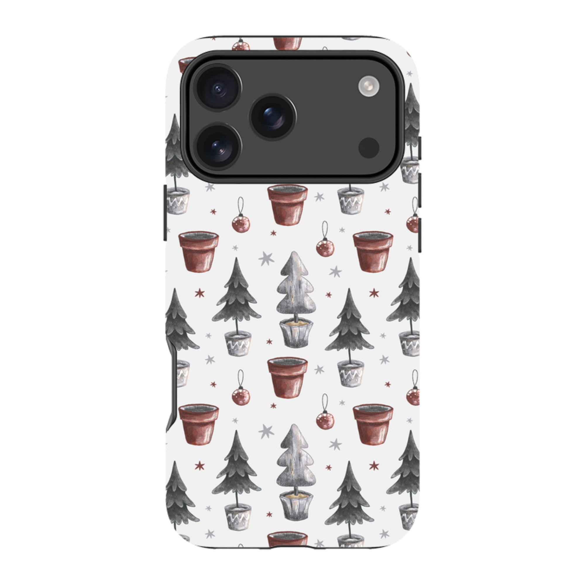 iPhone Tough Case - Xmas Tree Pattern