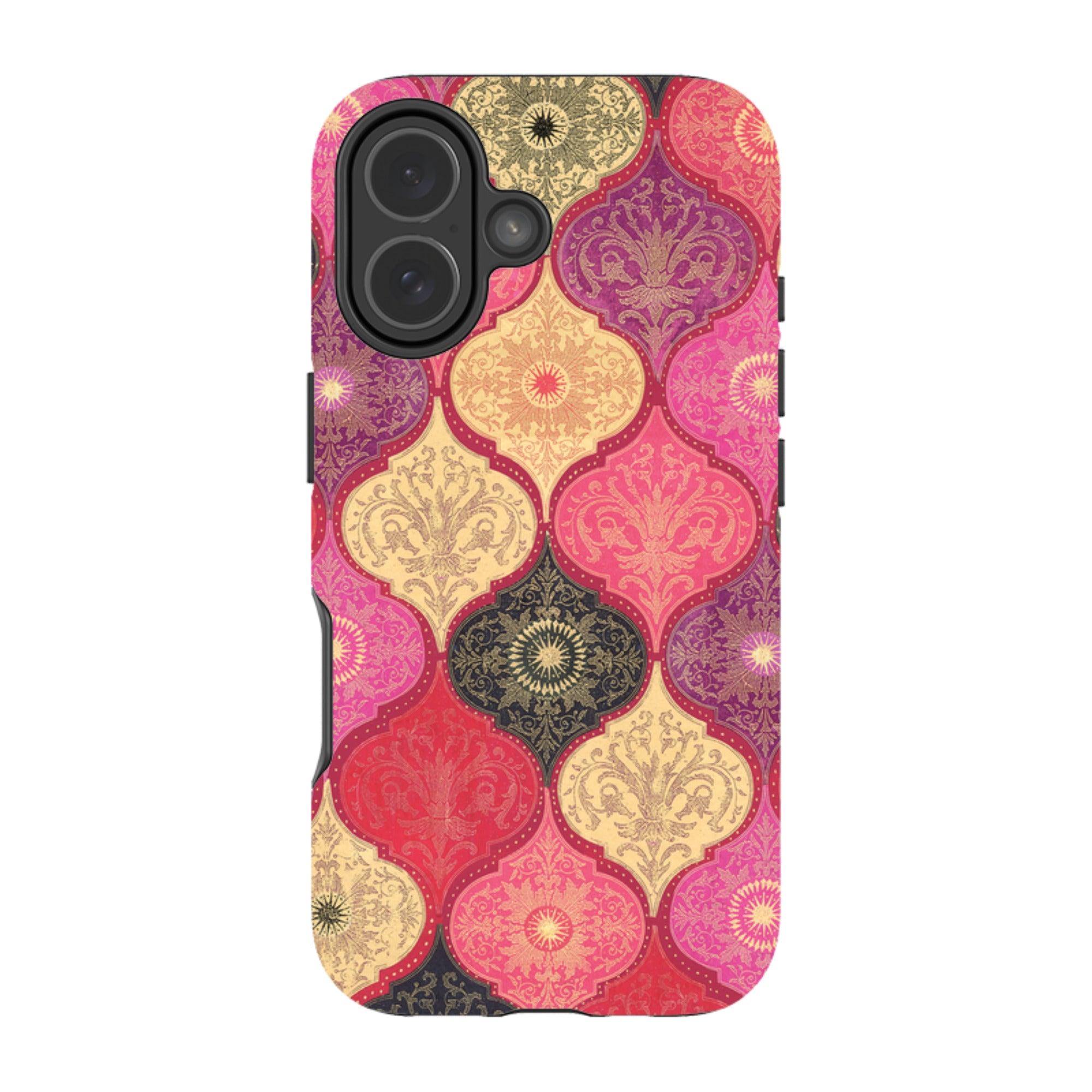 iPhone MagSafe Tough Case -  Red Damask By Jehane
