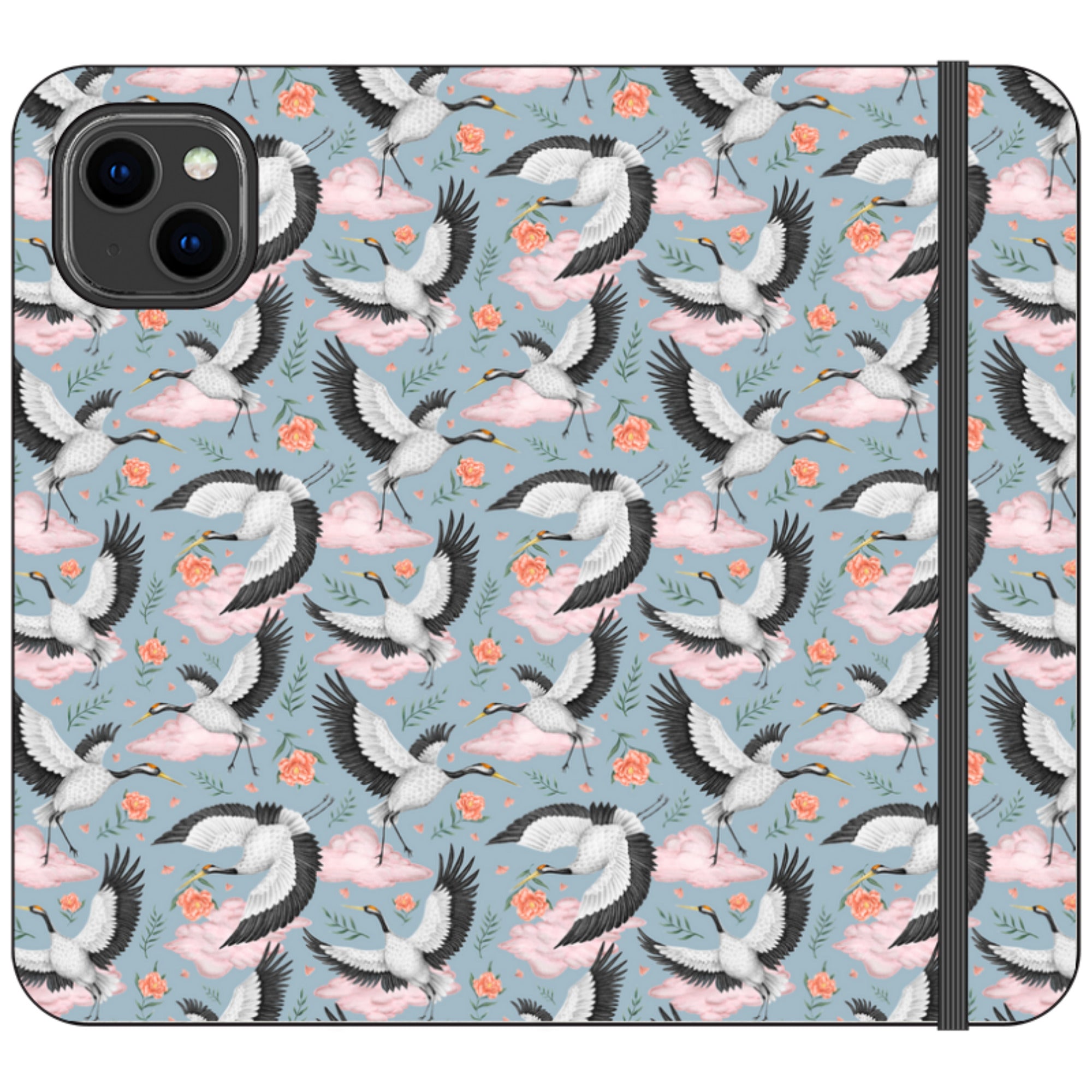 Flight of the Cranes Wallet Case By Catherine Rowe