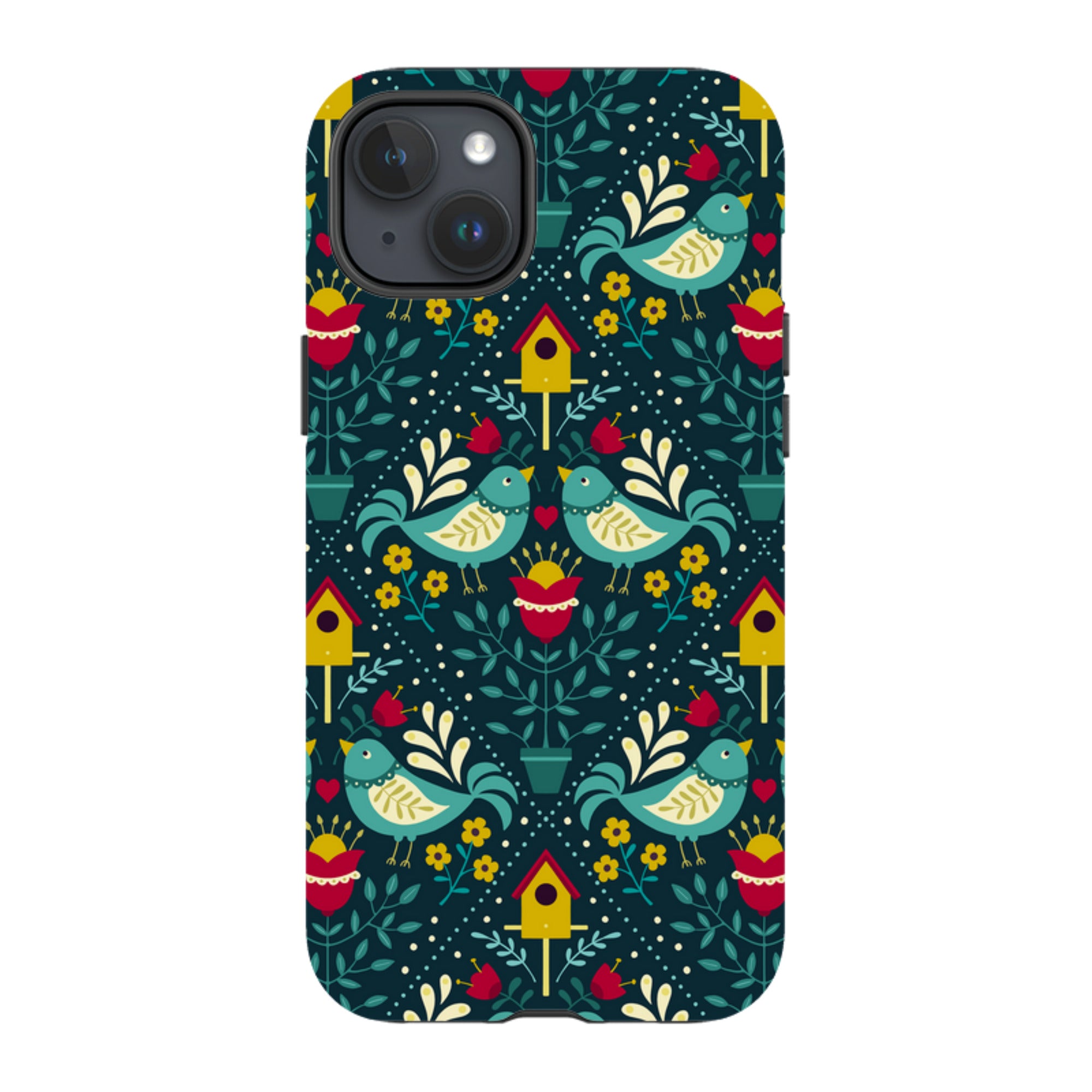 iPhone Tough Case - Bird Pattern VIII By Suzy Taylor