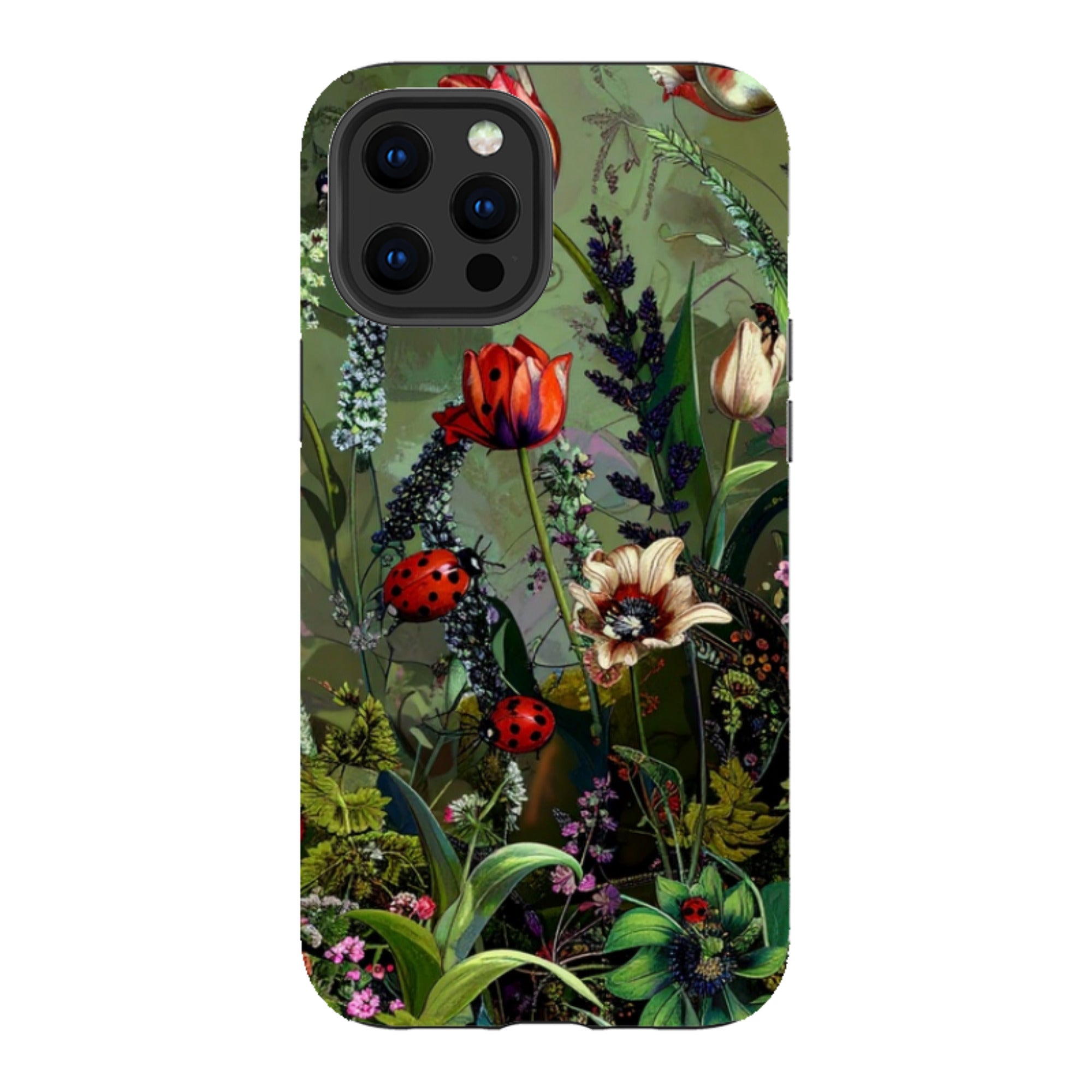 iPhone Tough Case - Green Vyne Ladybirds