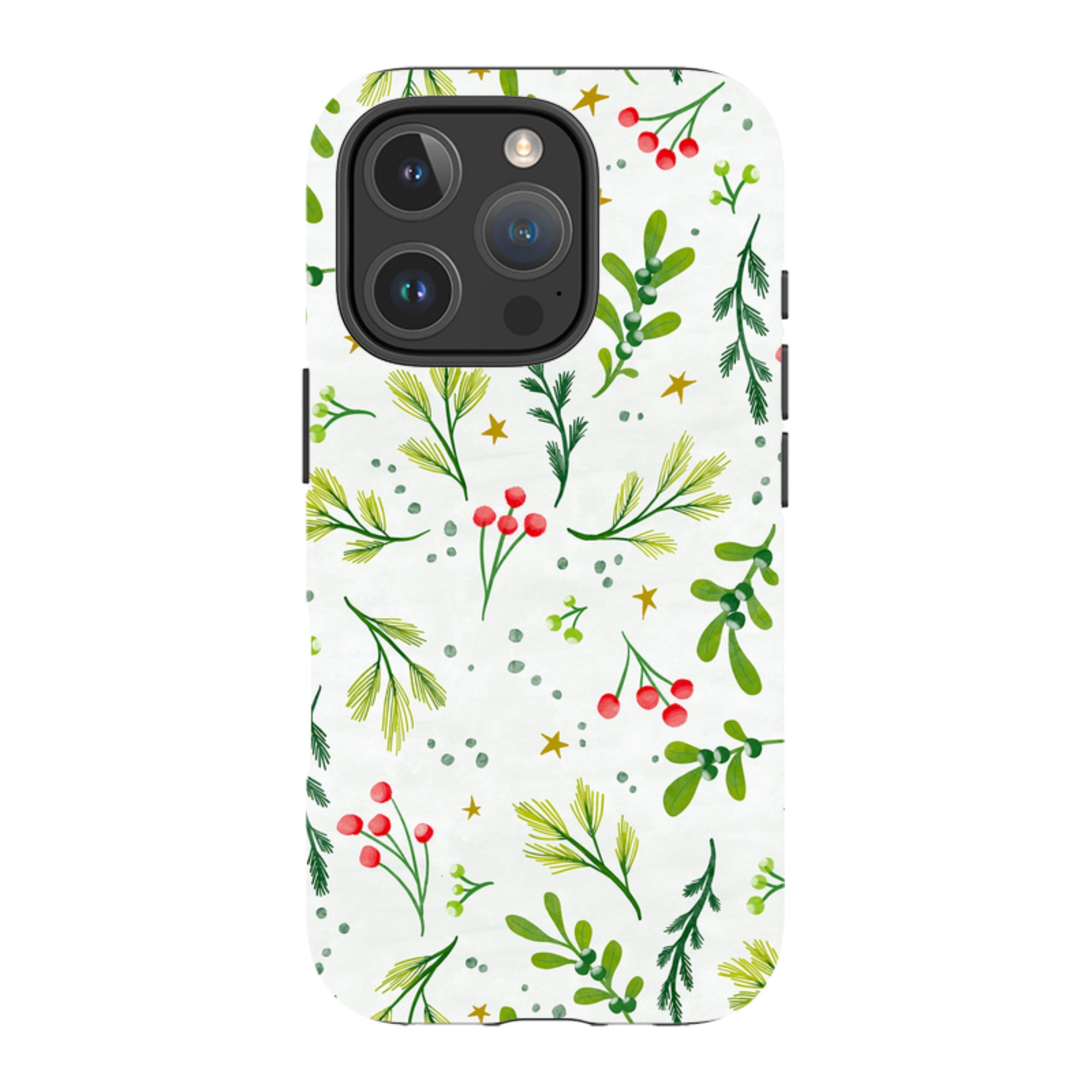 iPhone Tough Case - Christmas Stars By Katherine Quinn