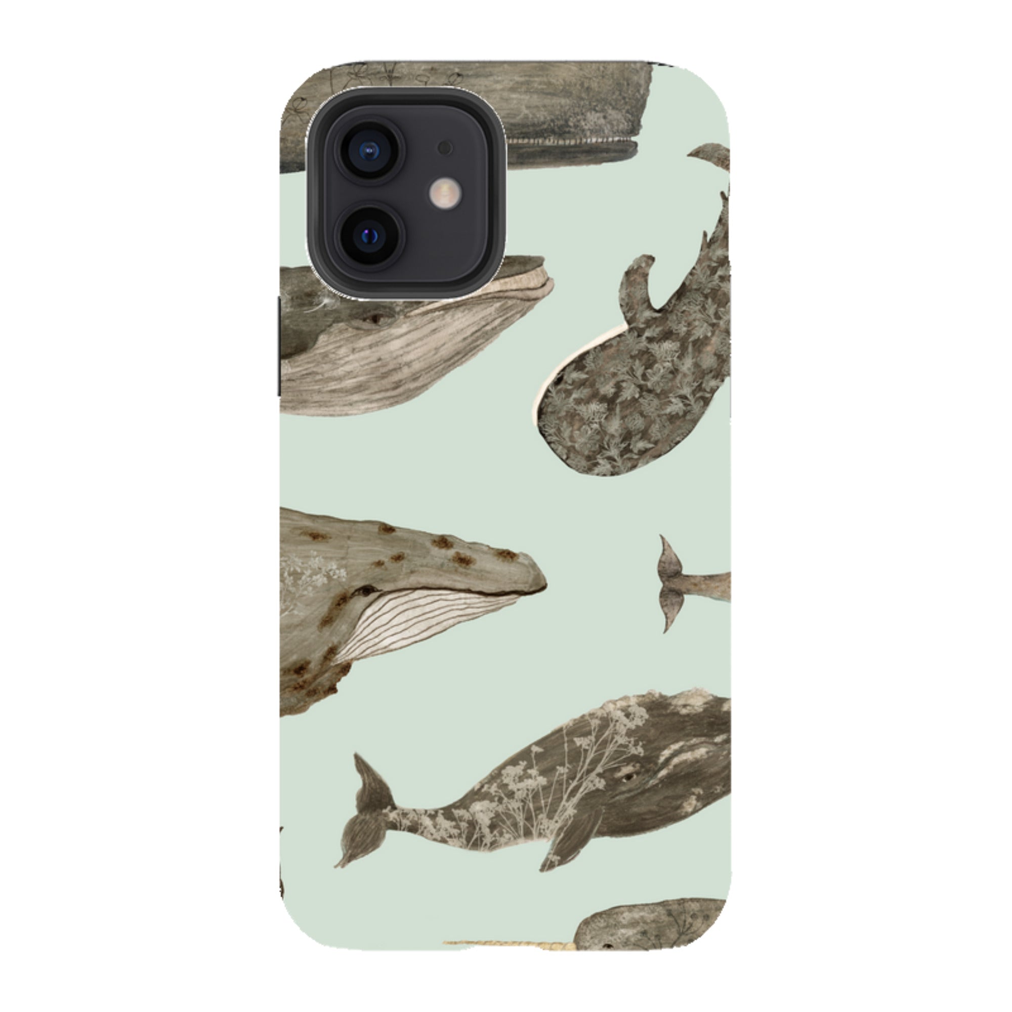 iPhone Tough Case - Wild Flower Whales By Katherine Quinn