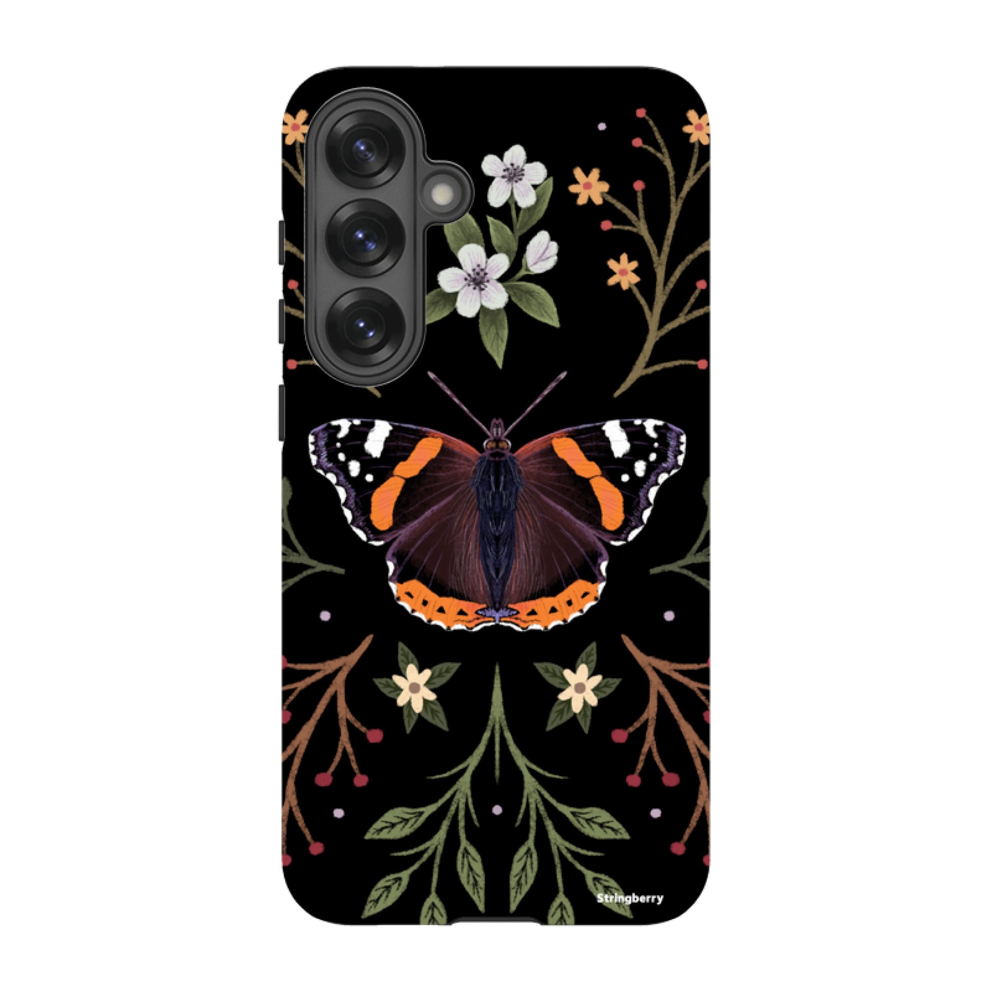 Samsung Tough Case - Red Admiral Butterfly By Anna Stead