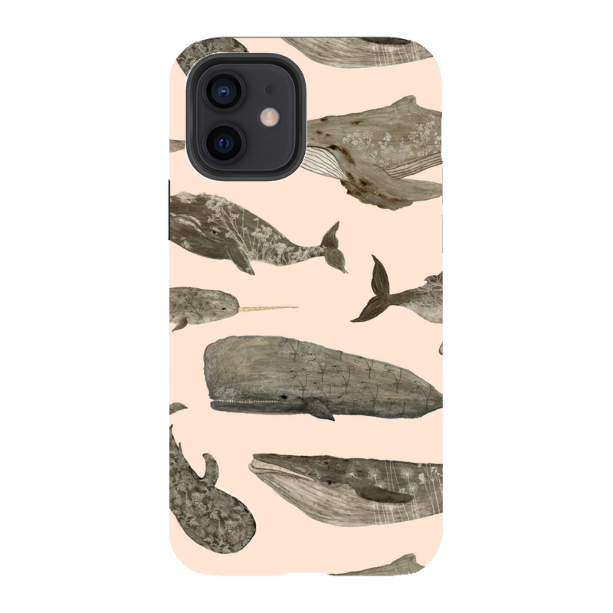 iPhone Tough Case - Wild Flower Whales II By Katherine Quinn