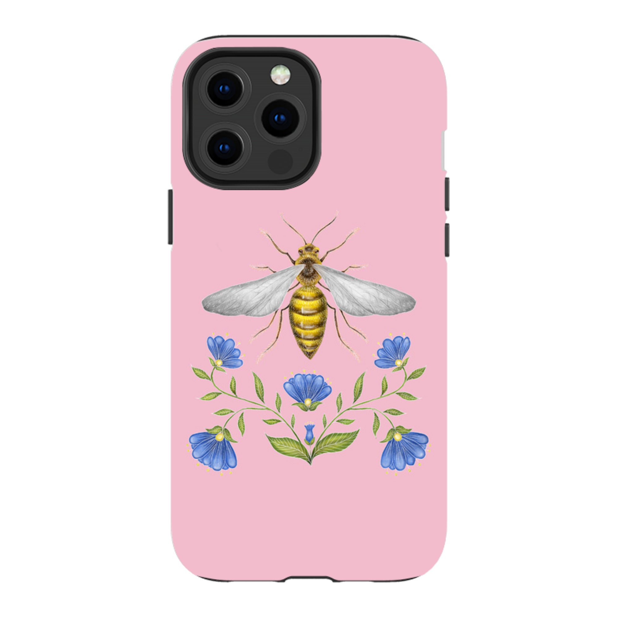 iPhone Tough Case - Wings Of Freedom Pink By Catherine Rowe