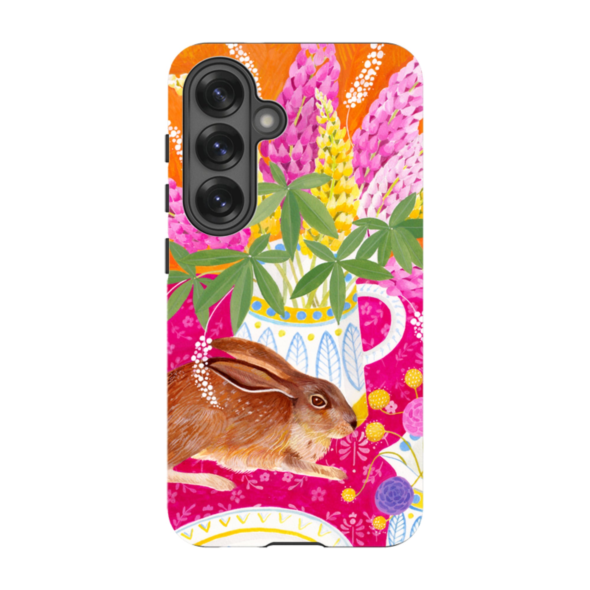 Samsung Tough Case - Rabbit Lupins By Bex Parkin