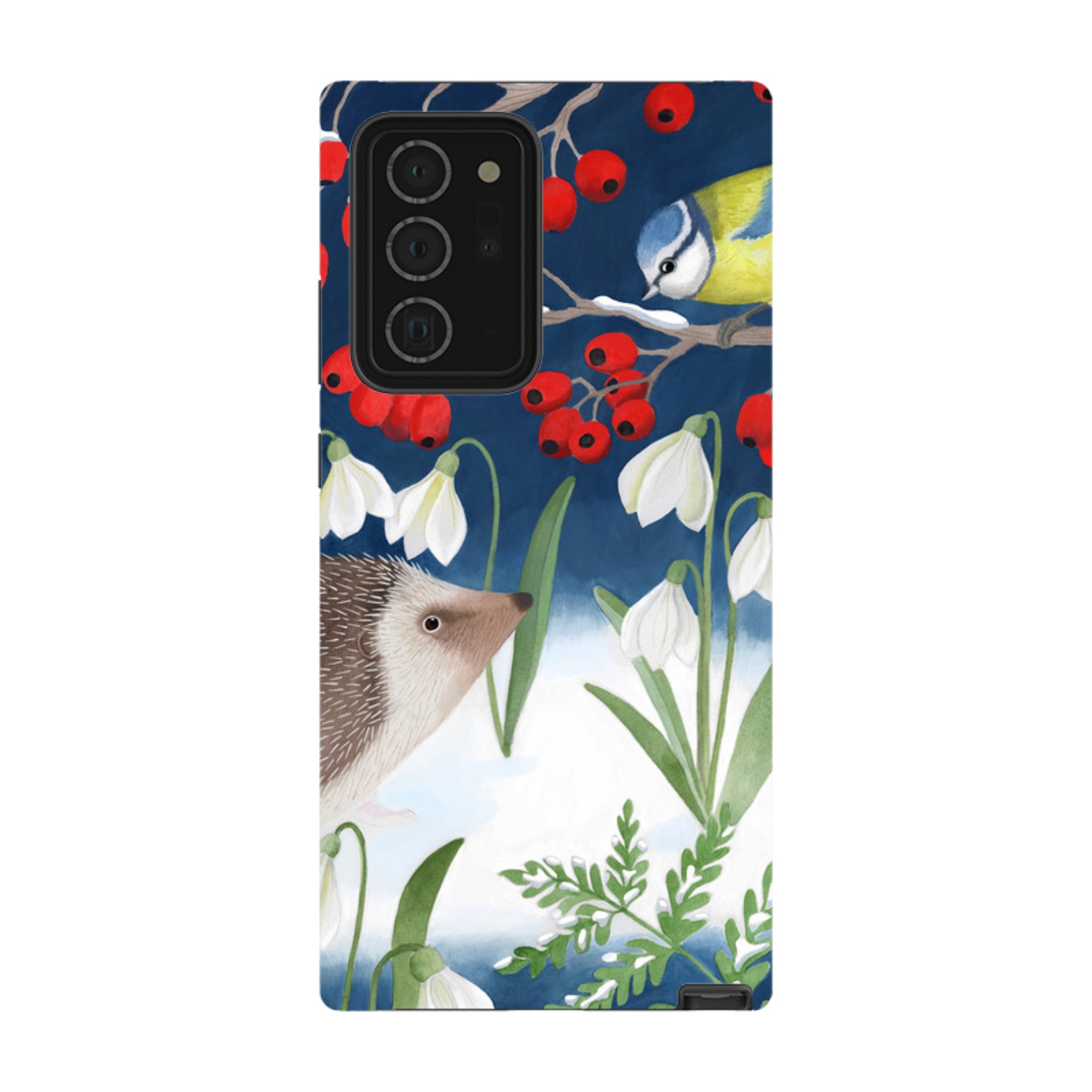 Samsung Tough Case - Blue Tit And Hedgehog By Bex Parkin
