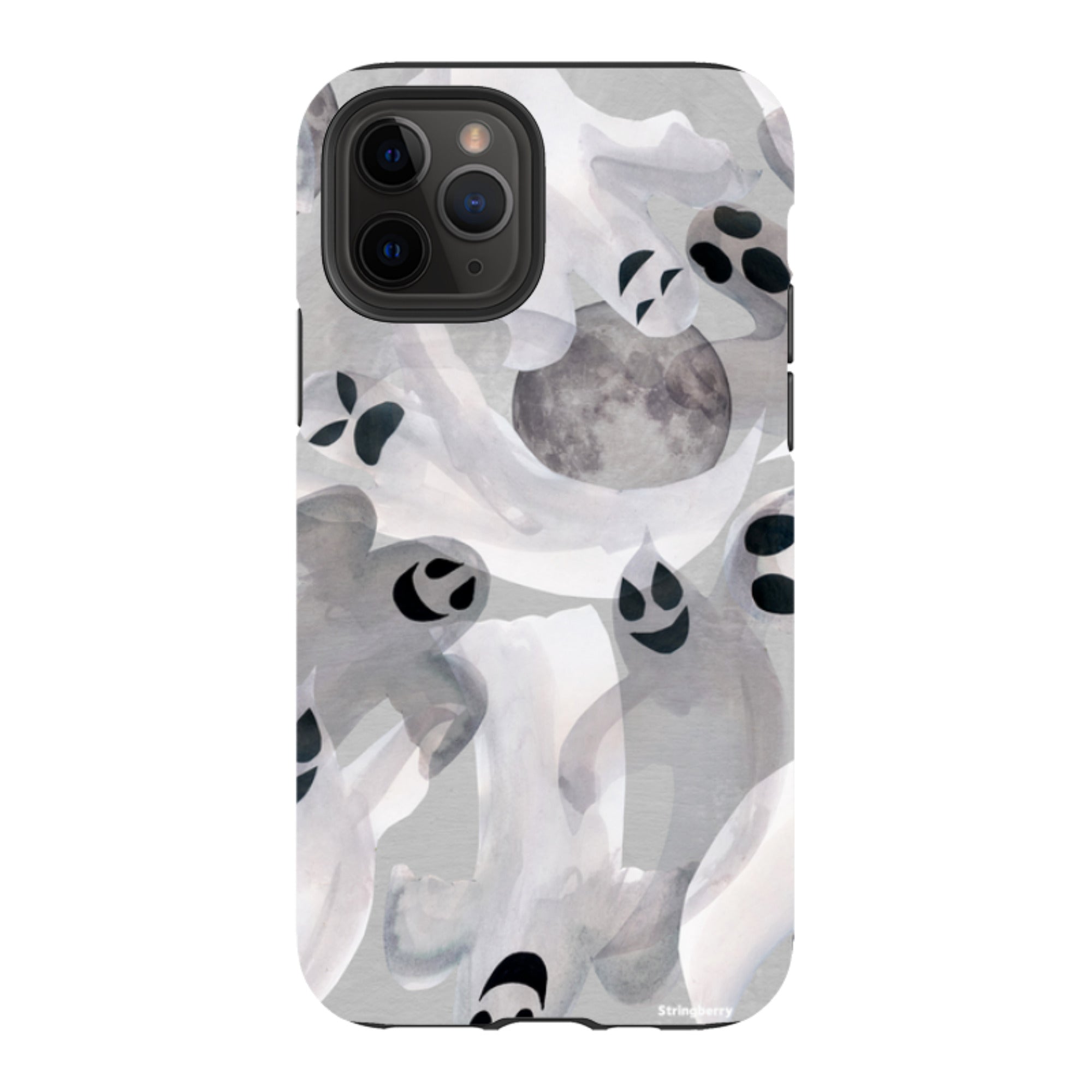 iPhone Tough Case - Ghosts and Moons By Tracey English