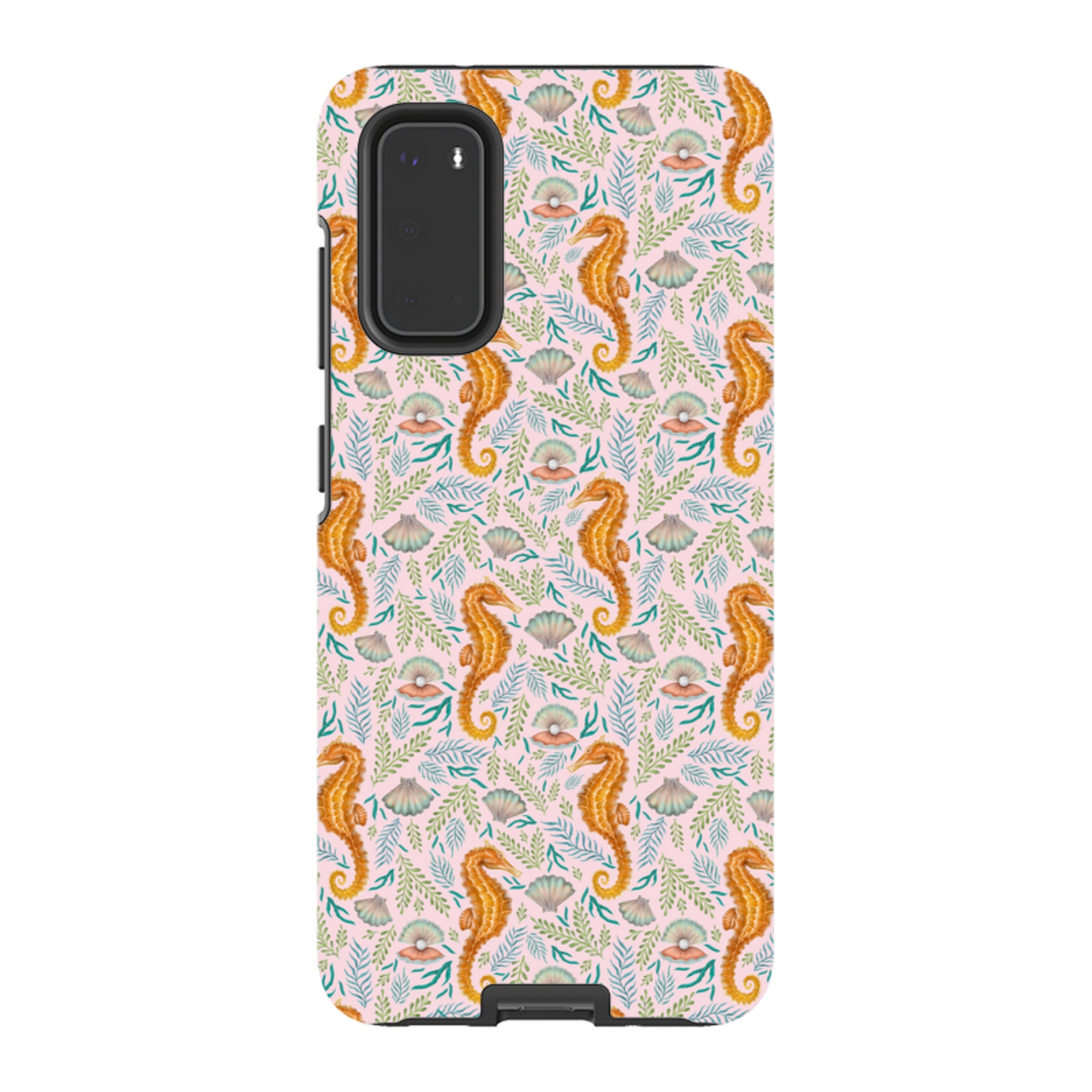 Samsung Tough Case - Seahorse Pink By Catherine Rowe