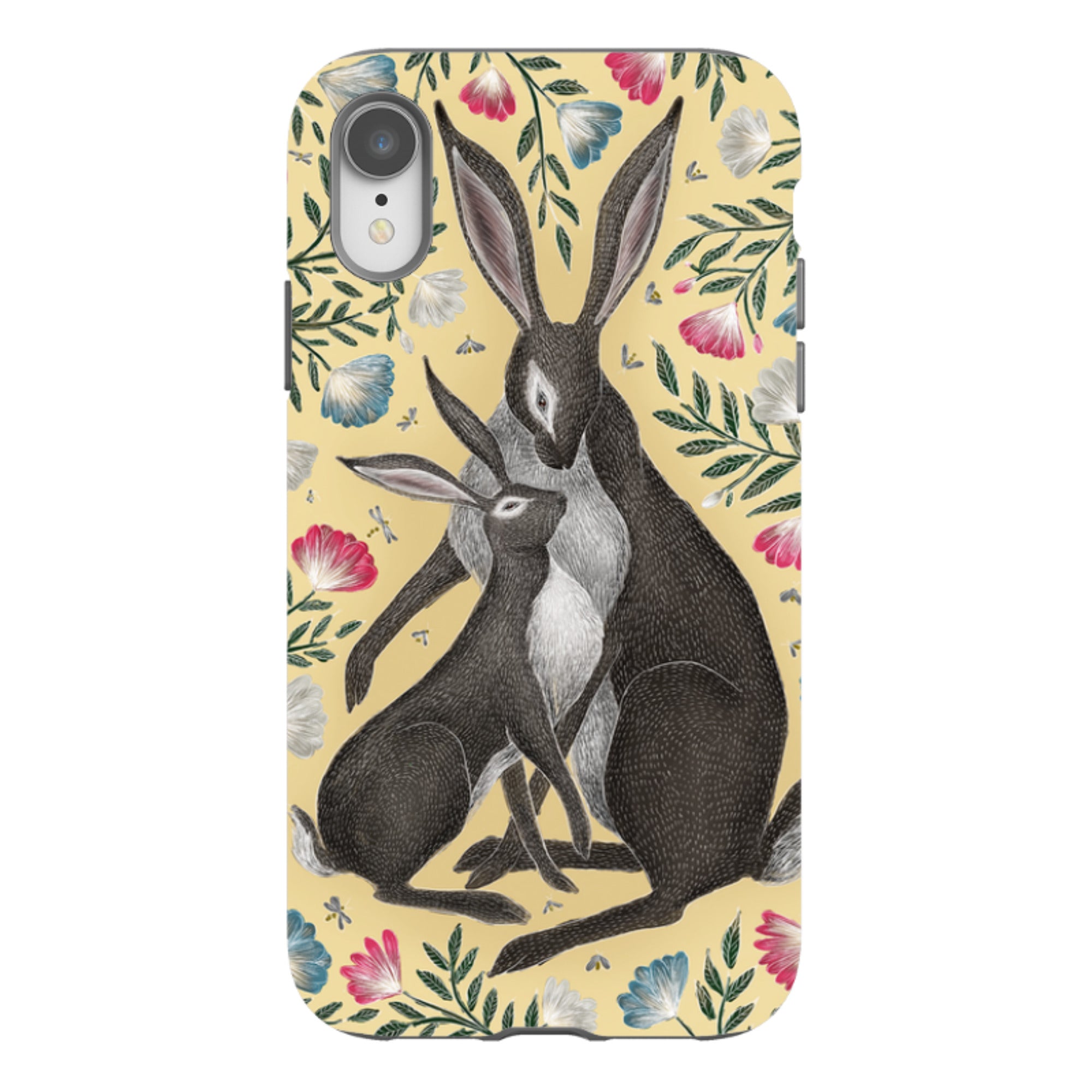 iPhone Tough Case - Mother And Baby Hare By Catherine Rowe