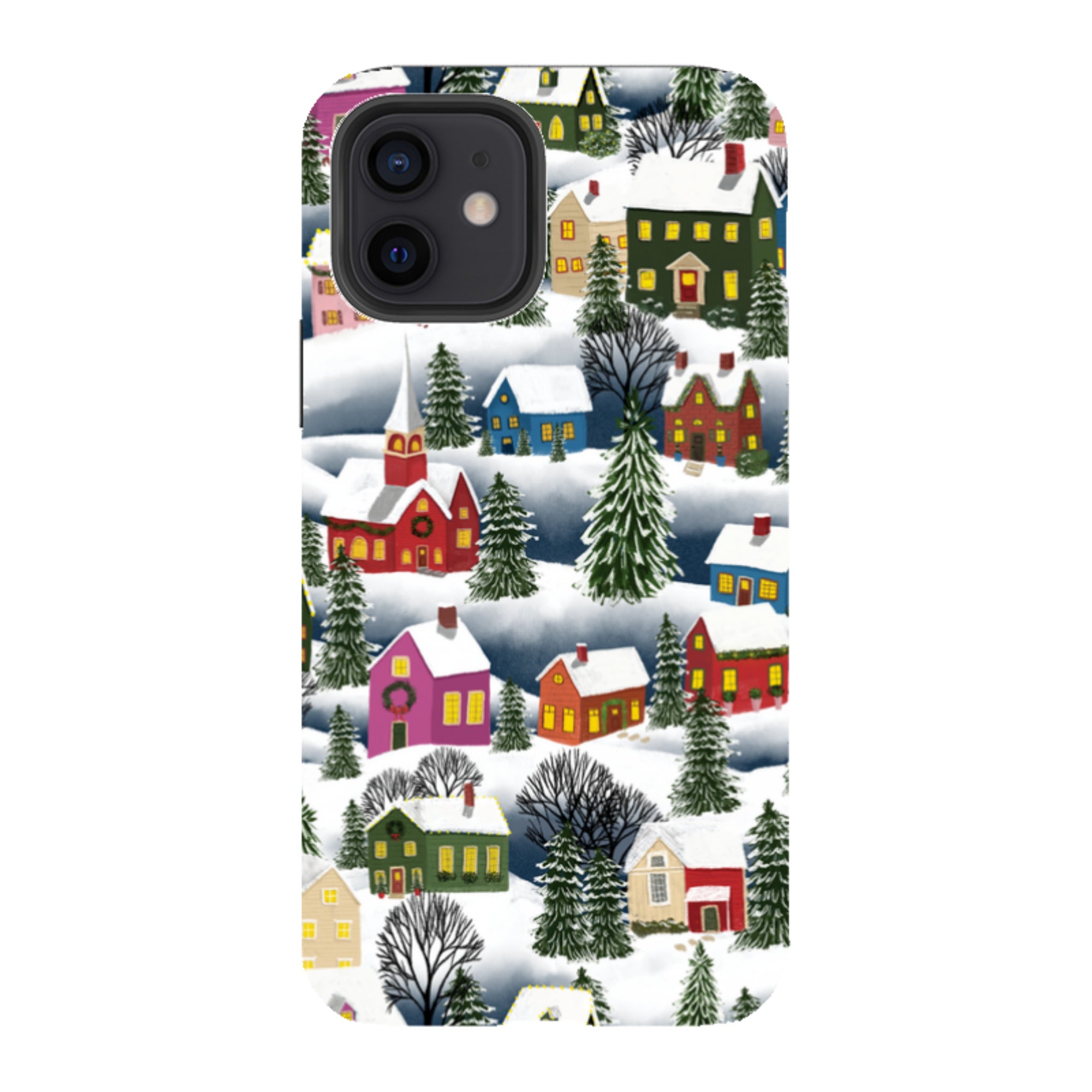 iPhone Tough Case - Advent Street Town By Abby Jacobs