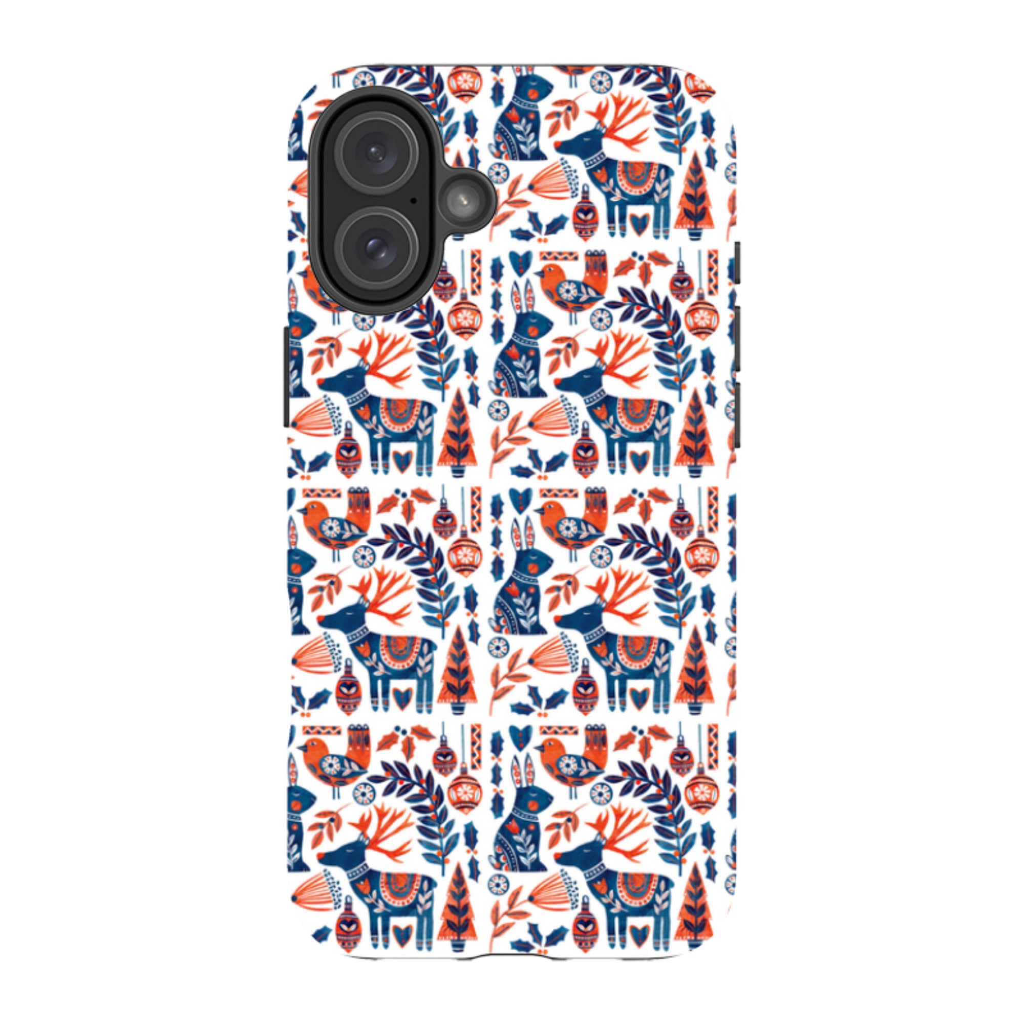 iPhone Tough Case - Scandi Animals By Tracey English