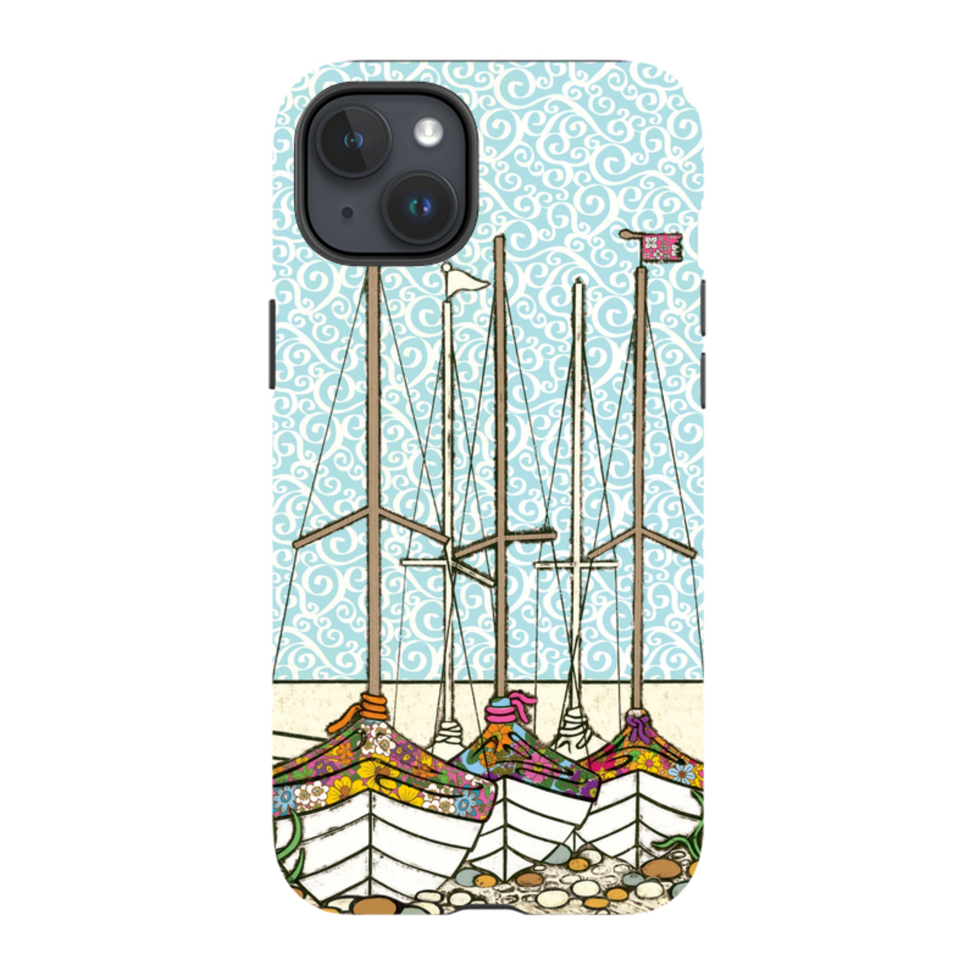 iPhone Tough Case - Boats At Rest By Amelia Bowman