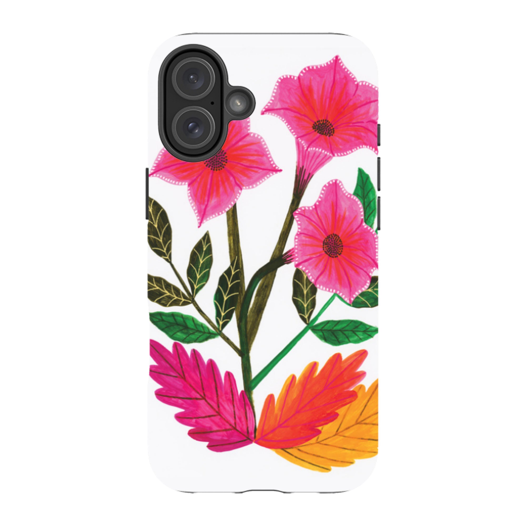 iPhone Tough Case - Trumpet Flowers By Lee Foster Wilson