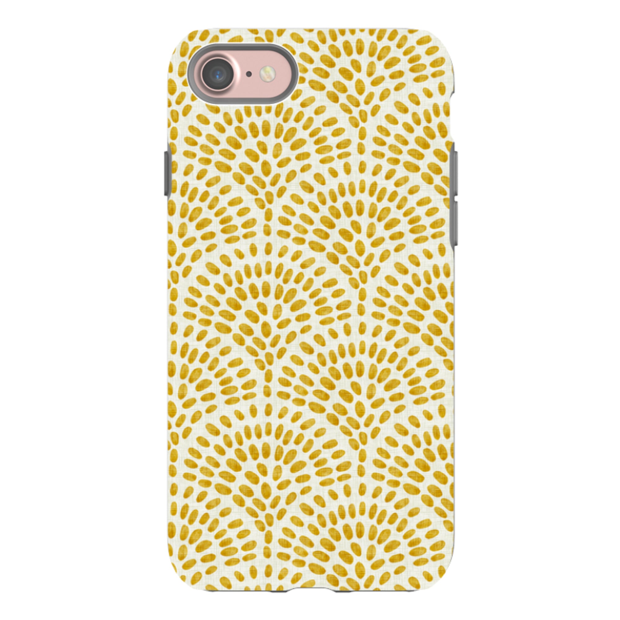 iPhone Tough Case - Scallop - Mustard By Katherine Quinn