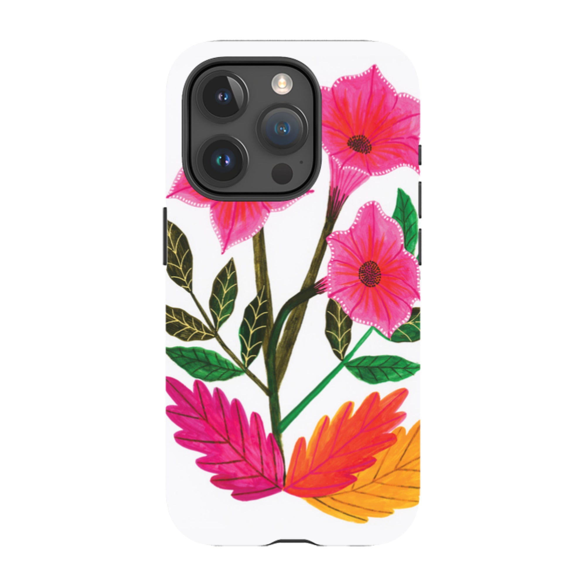 iPhone Tough Case - Trumpet Flowers By Lee Foster Wilson