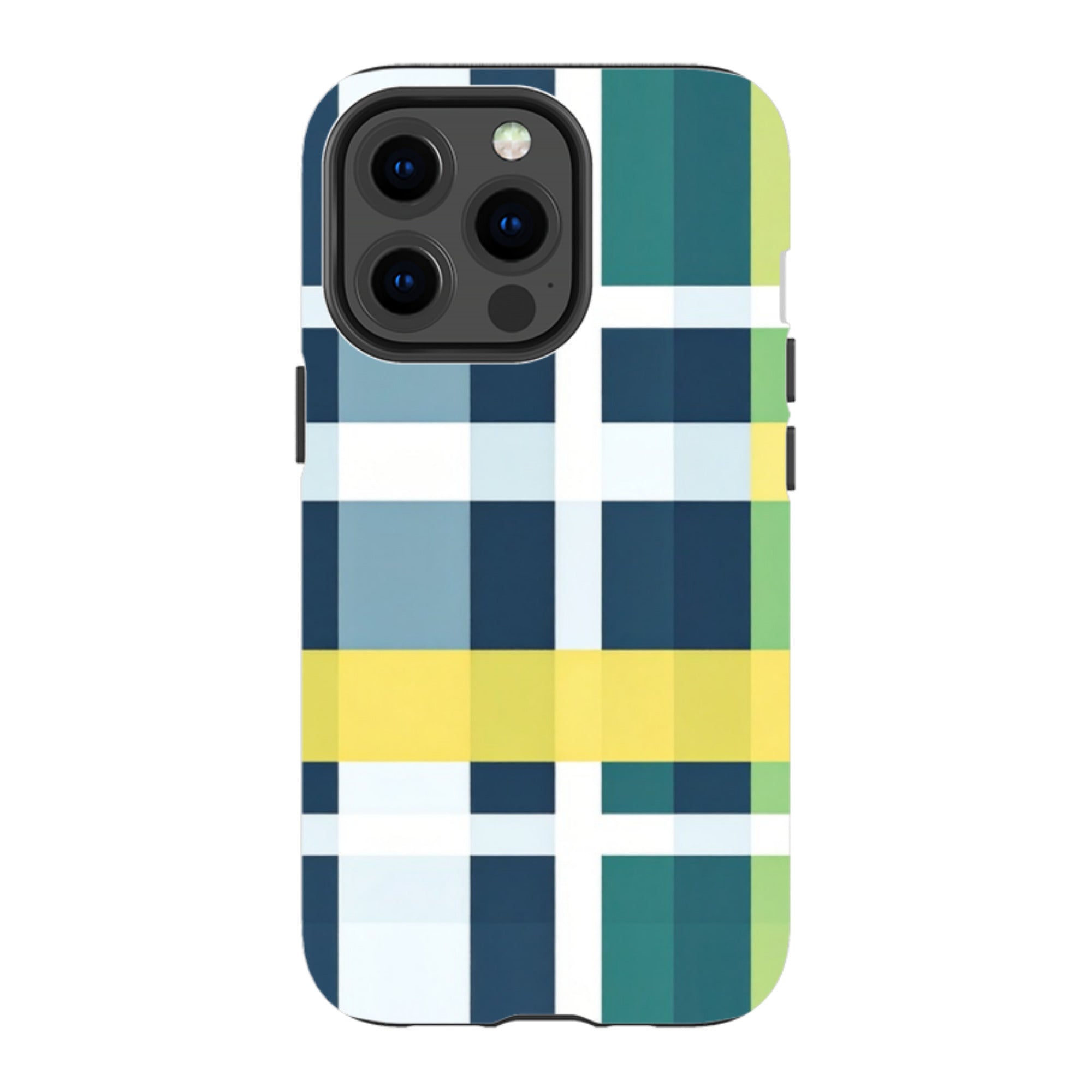 iPhone Tough Case - Forest Gingham