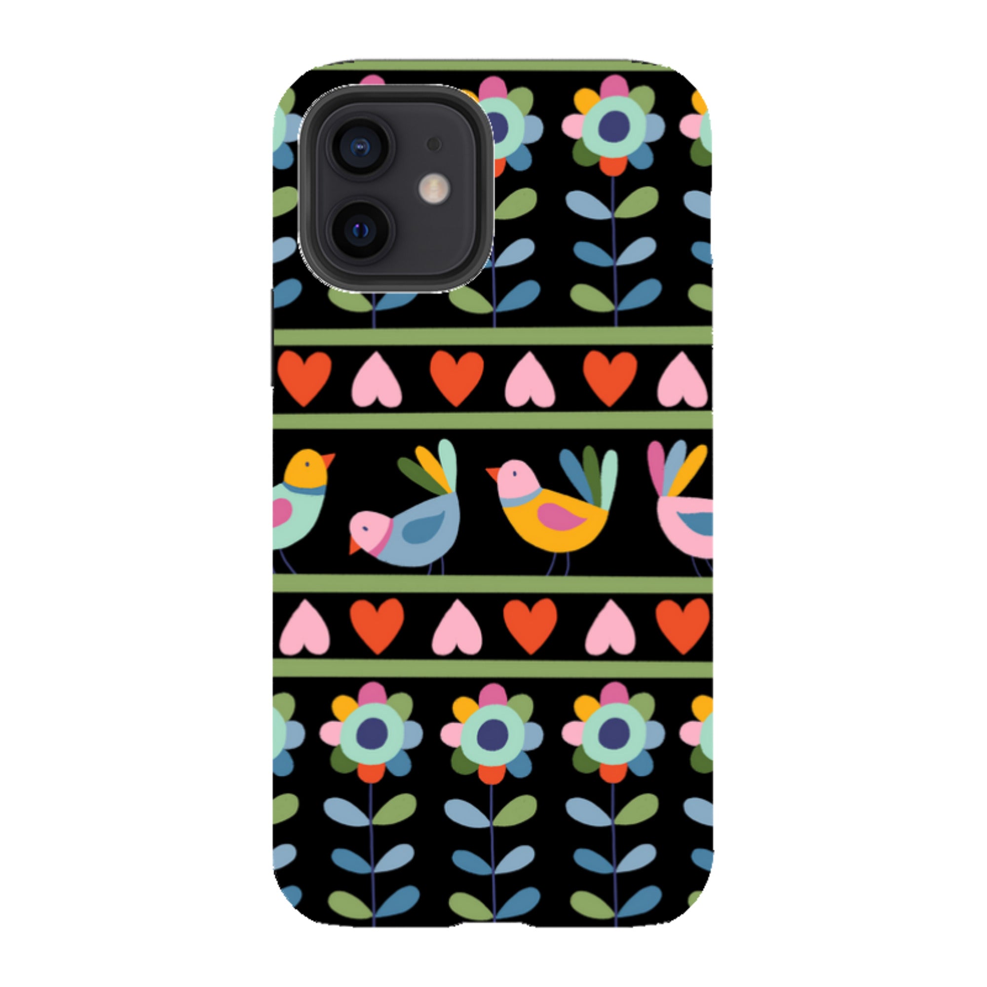 iPhone Tough Case - Folky Birds II By Suzy Taylor