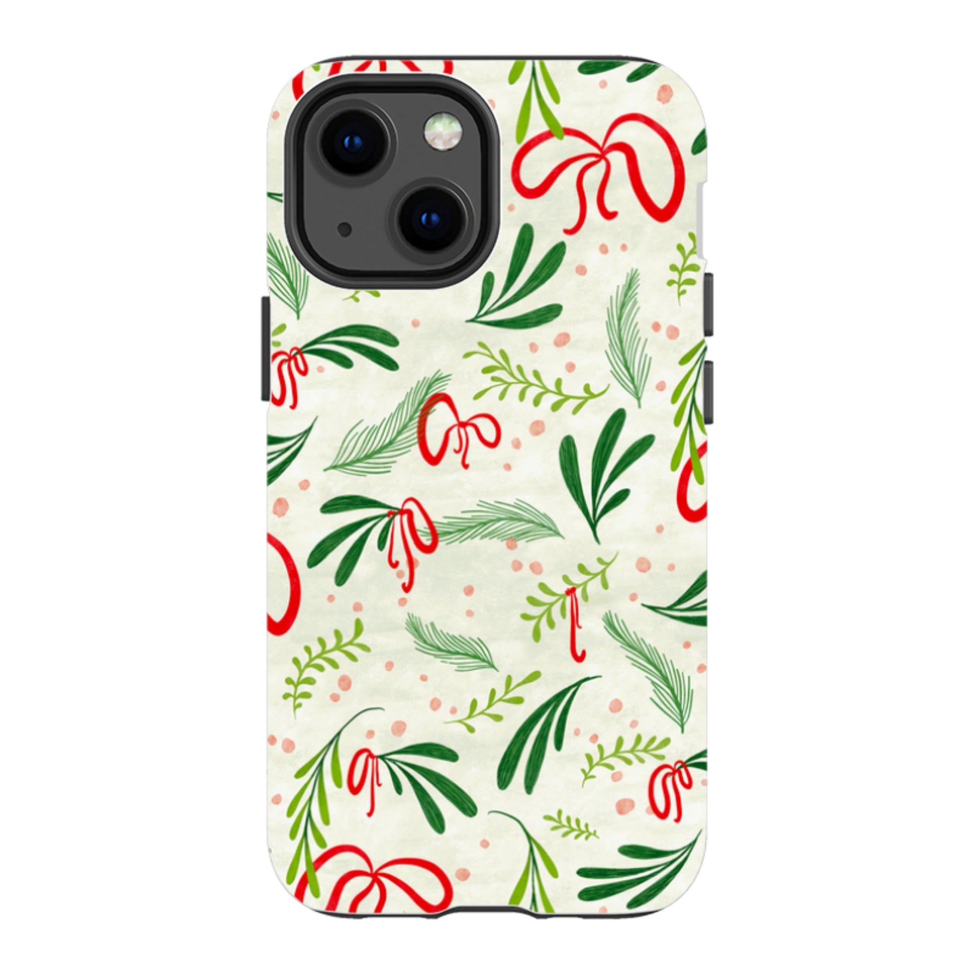iPhone Tough Case - Christmas Bows By Katherine Quinn