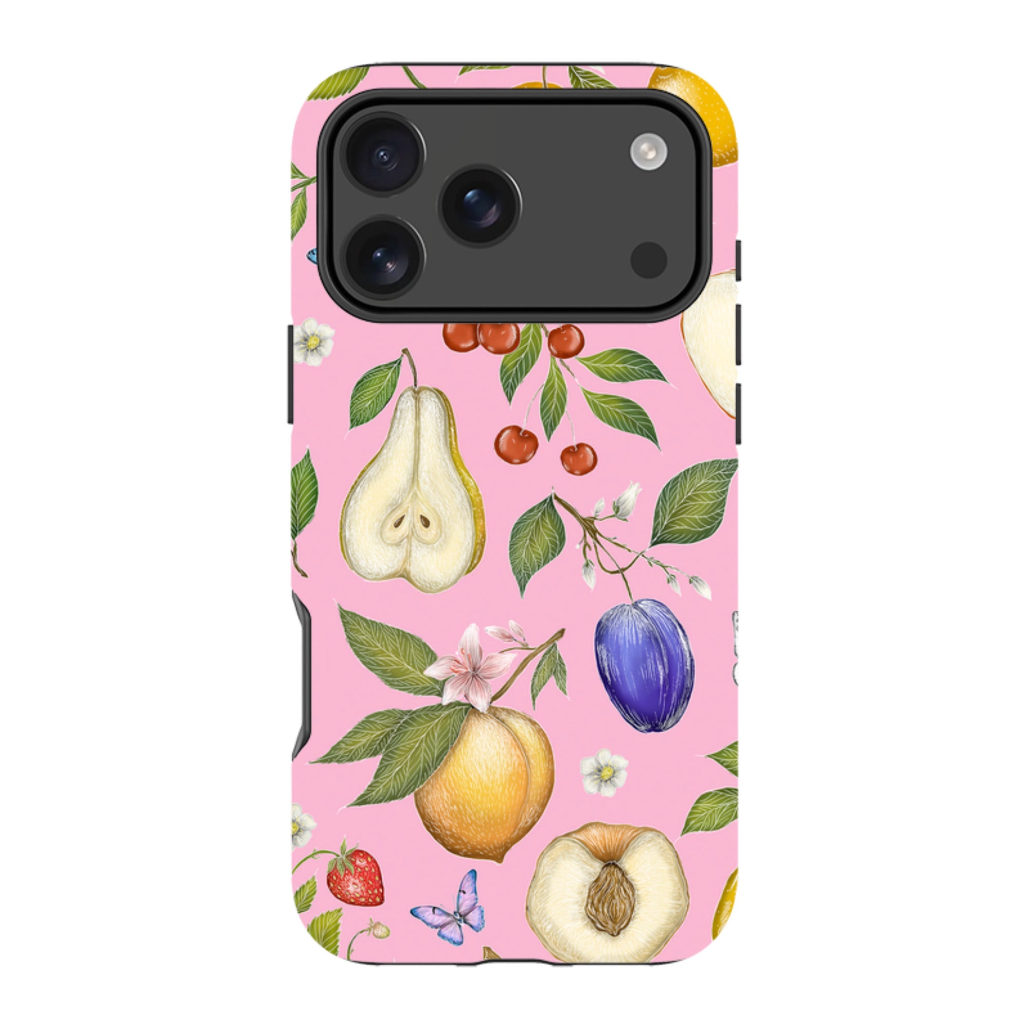 iPhone MagSafe Tough Case -  Pink Fruits By Catherine Rowe