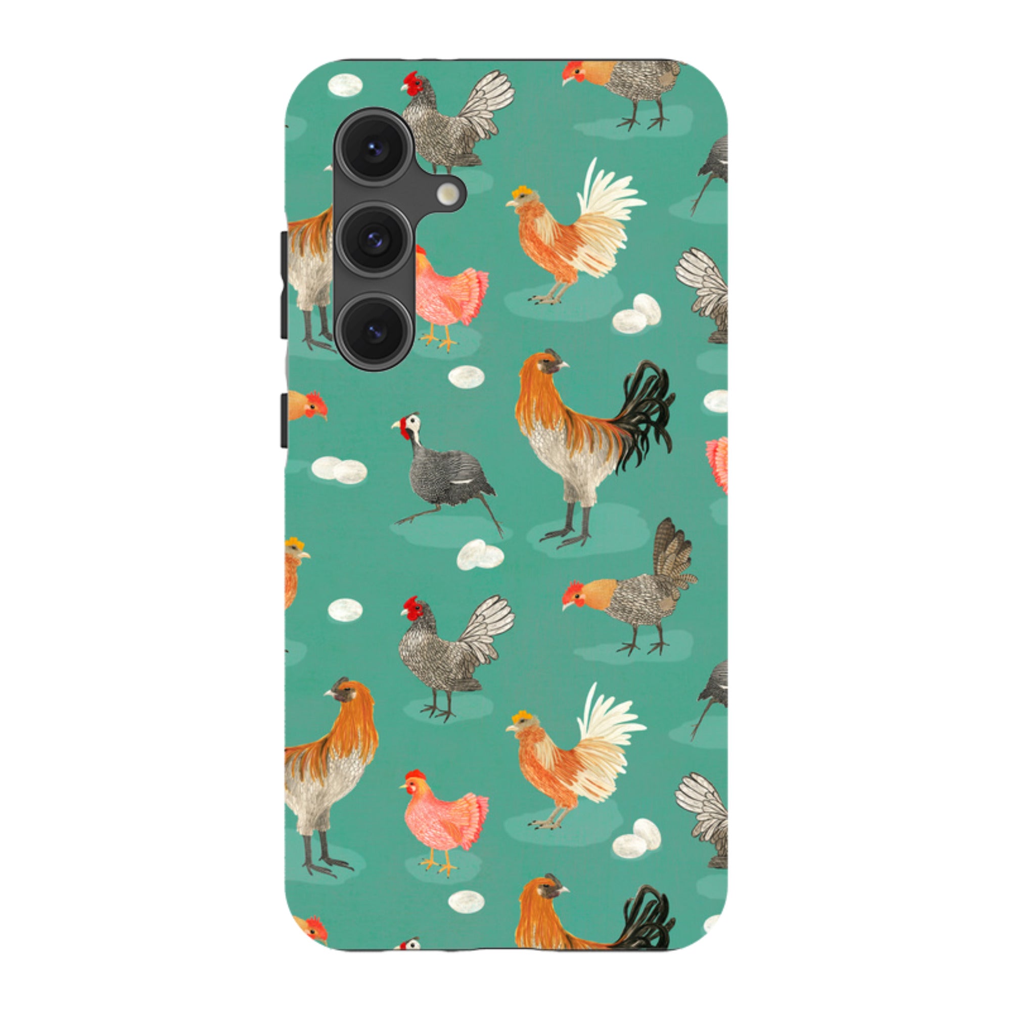 Samsung Tough Case - Chicken Teal By Katherine Quinn
