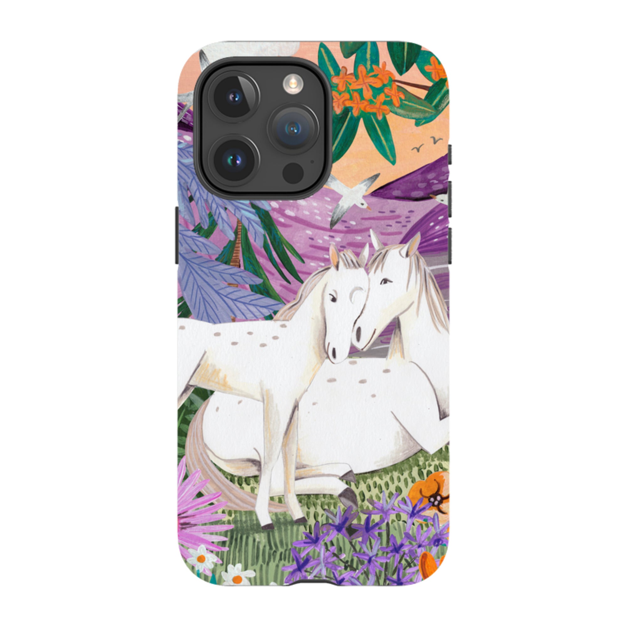 iPhone Tough Case - Horses By Caroline Bonne Muller