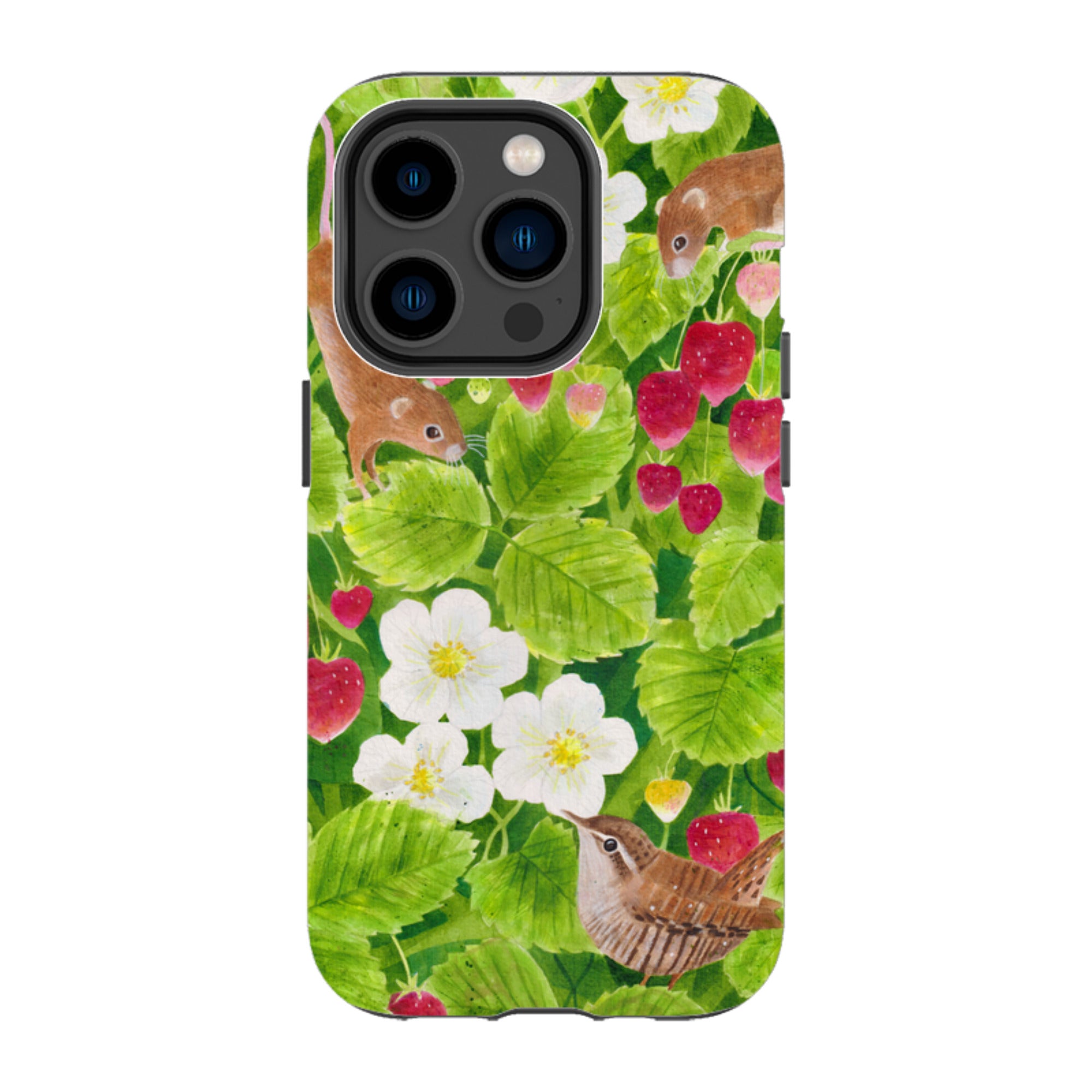iPhone Tough Case - Strawberry Thieves By Bex Parkin