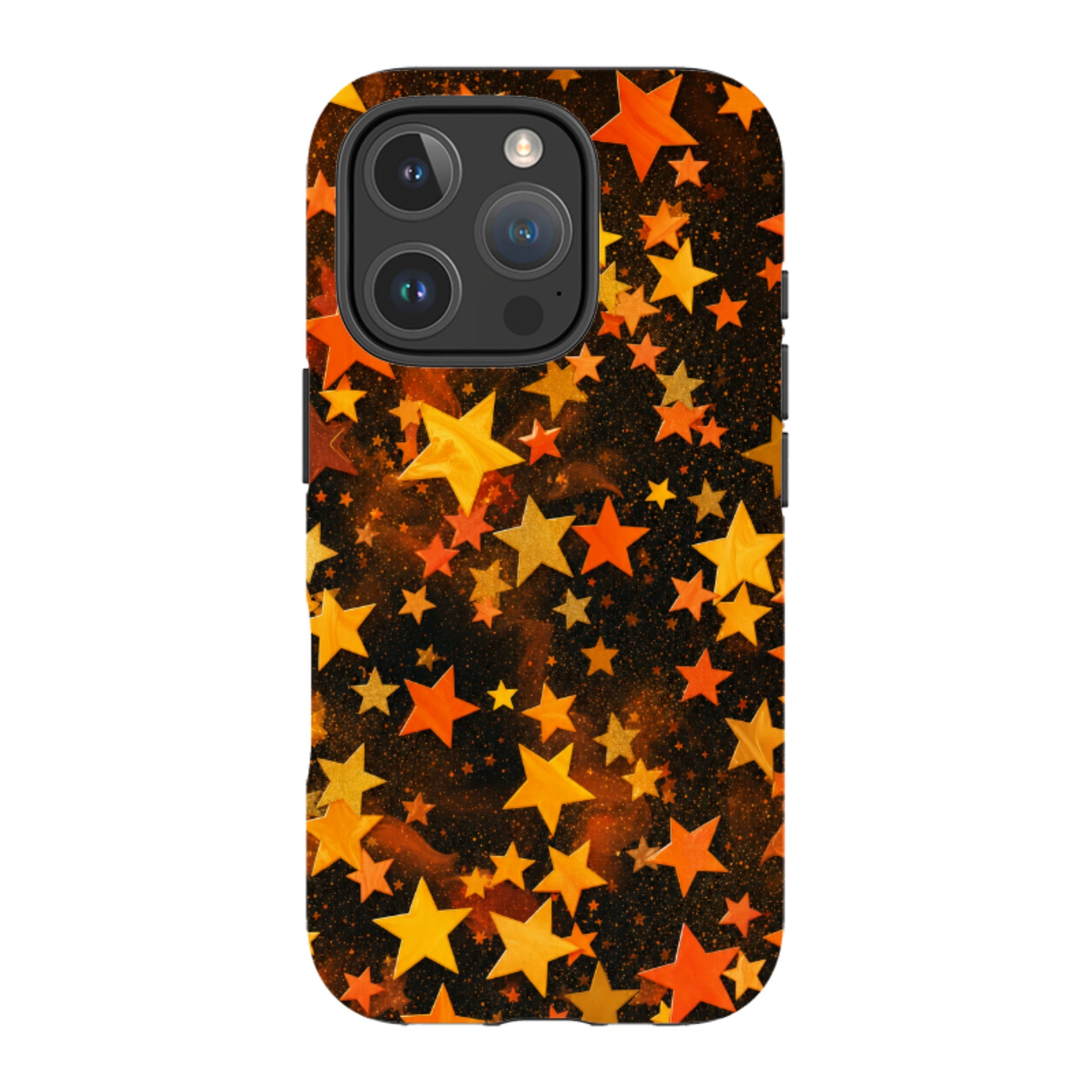 iPhone MagSafe Tough Case - Orange Galaxy Star