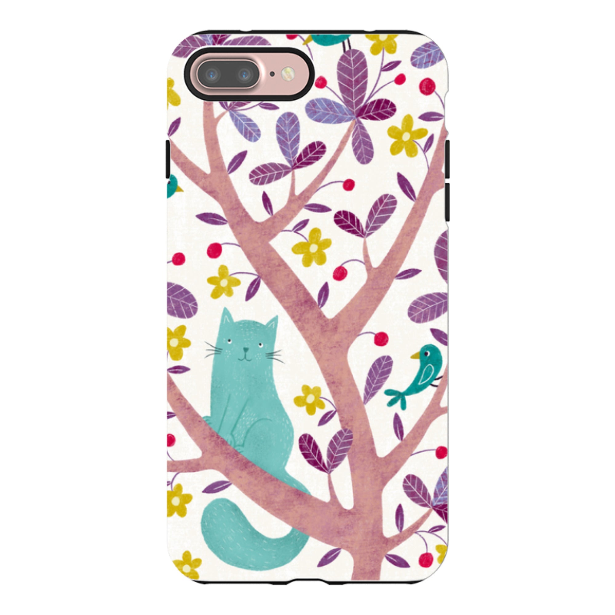 iPhone Tough Case - Cat And Bird By Suzy Taylor