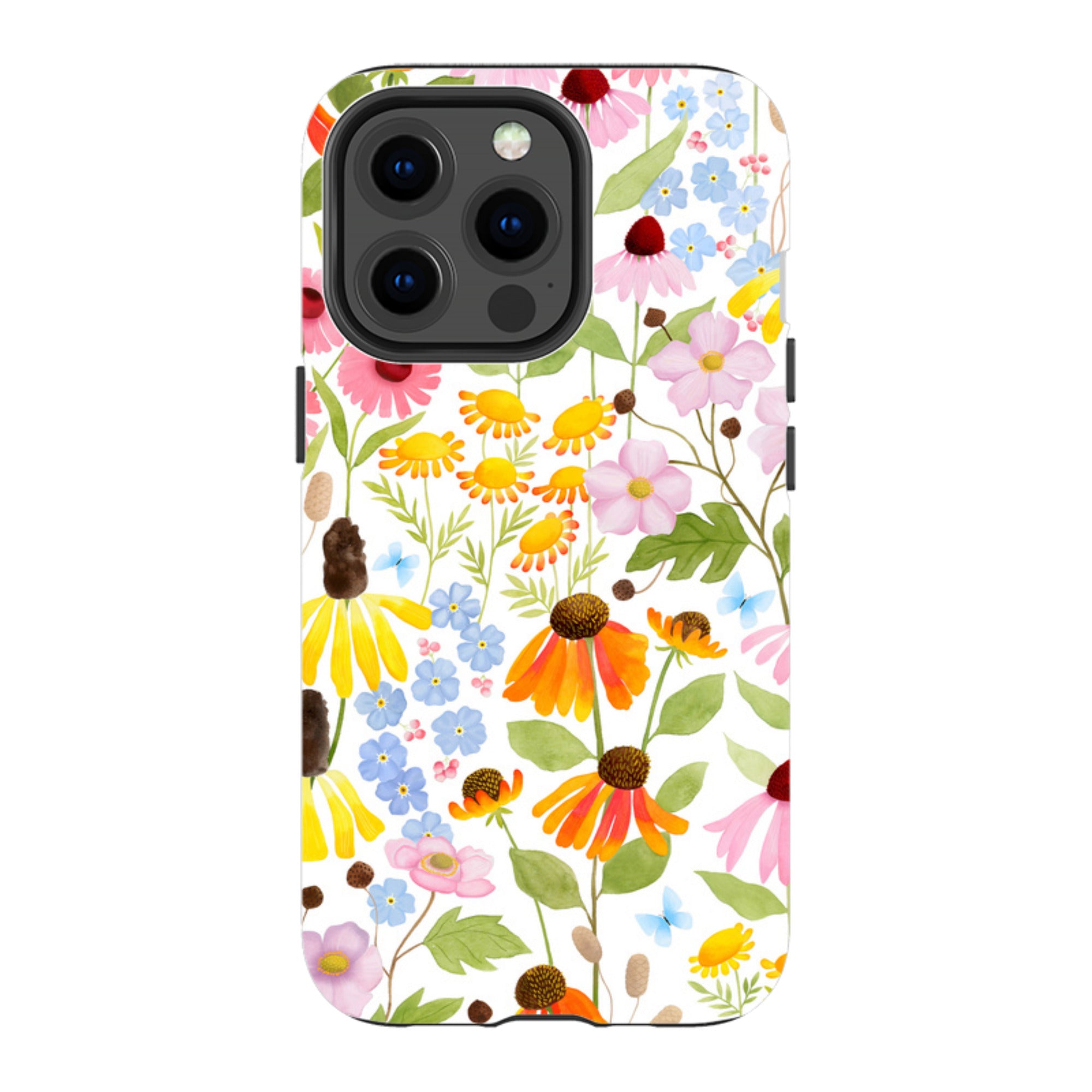 iPhone Tough Case - Wildflower Pattern By Bex Parkin