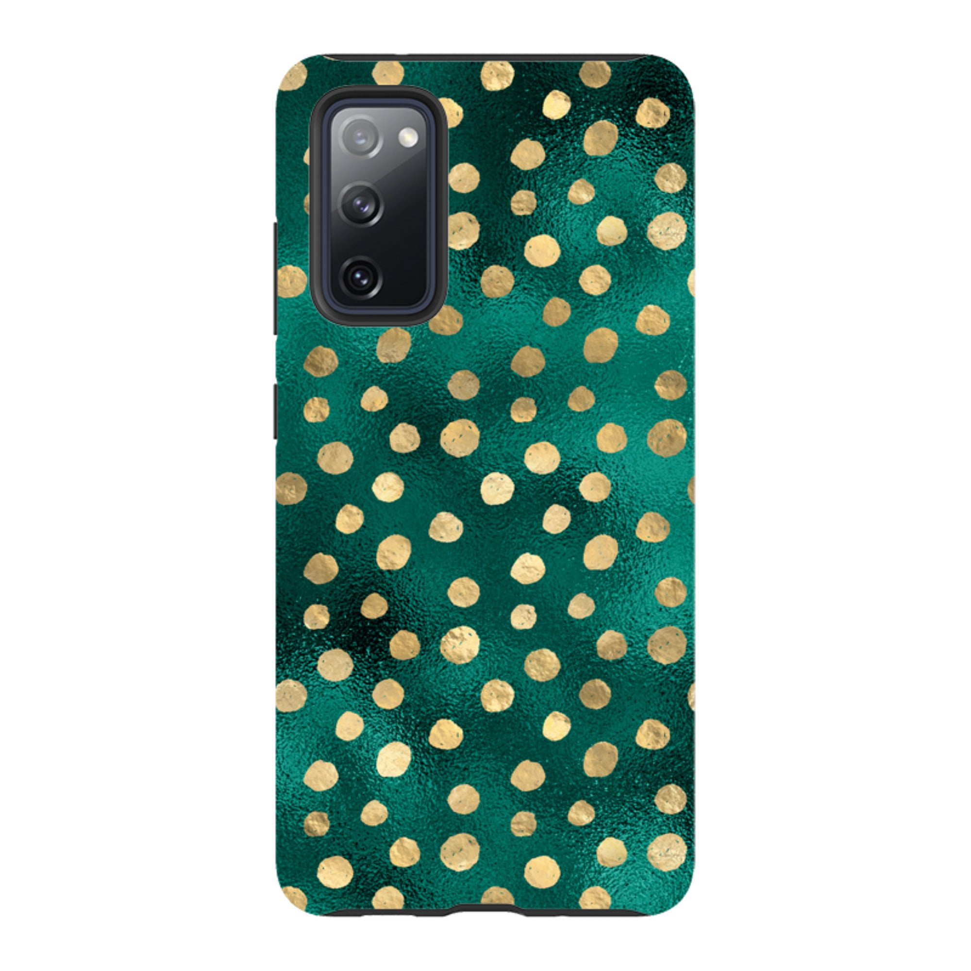 Samsung Tough Case - Forest and Gold Dots
