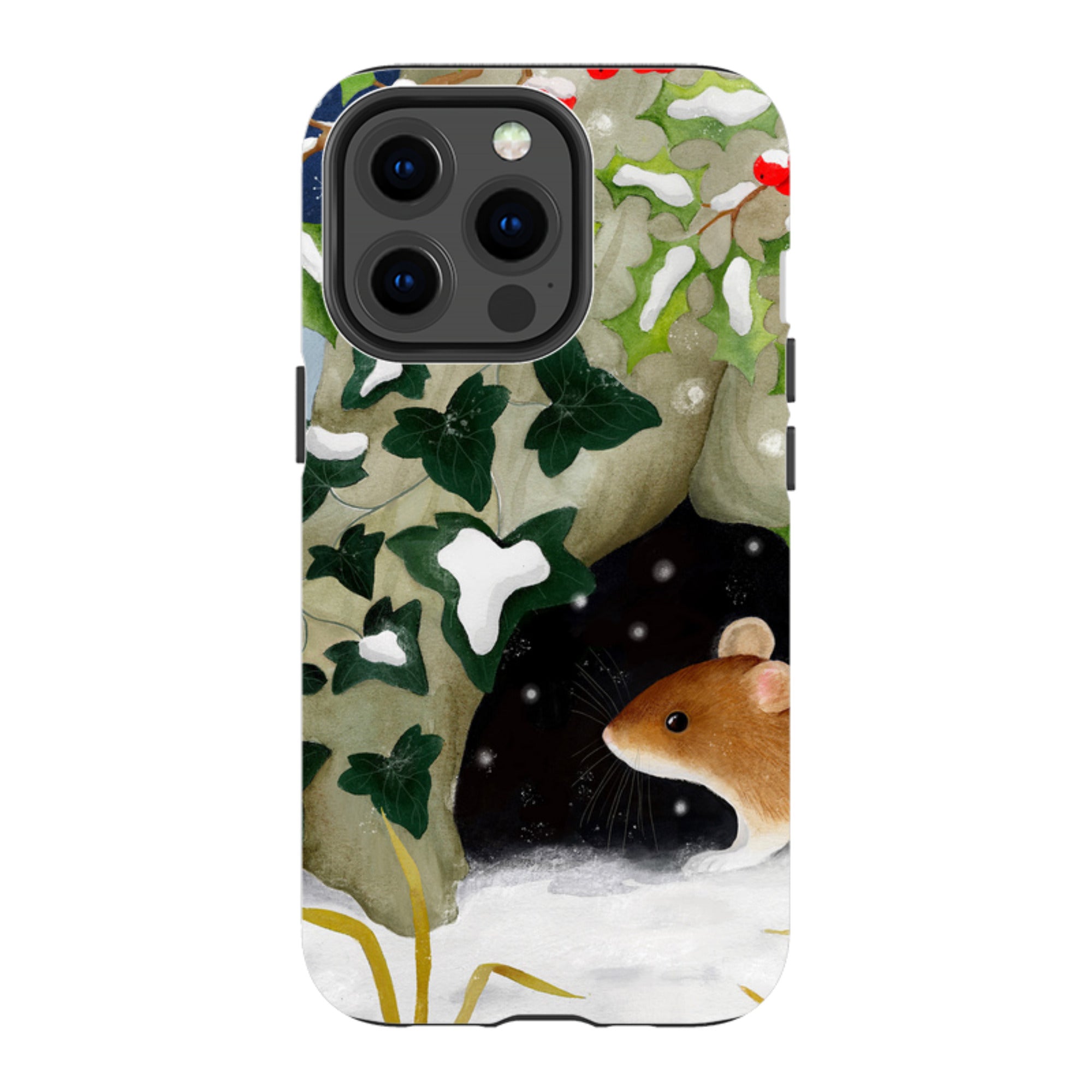 iPhone MagSafe Tough Case - Winter Mouse By Bex Parkin