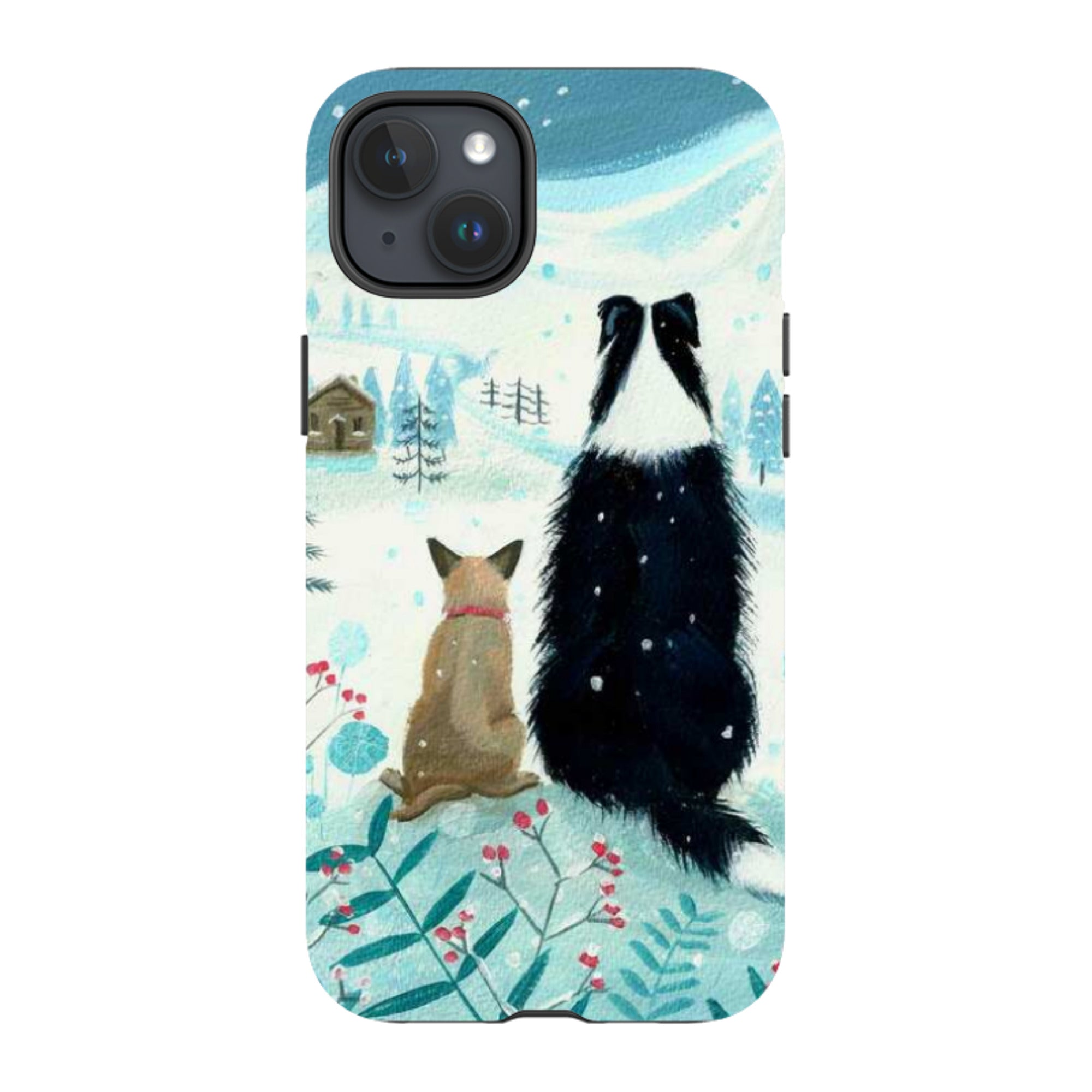 iPhone MagSafe Tough Case - Dogs Xmas By Mary Stubberfield