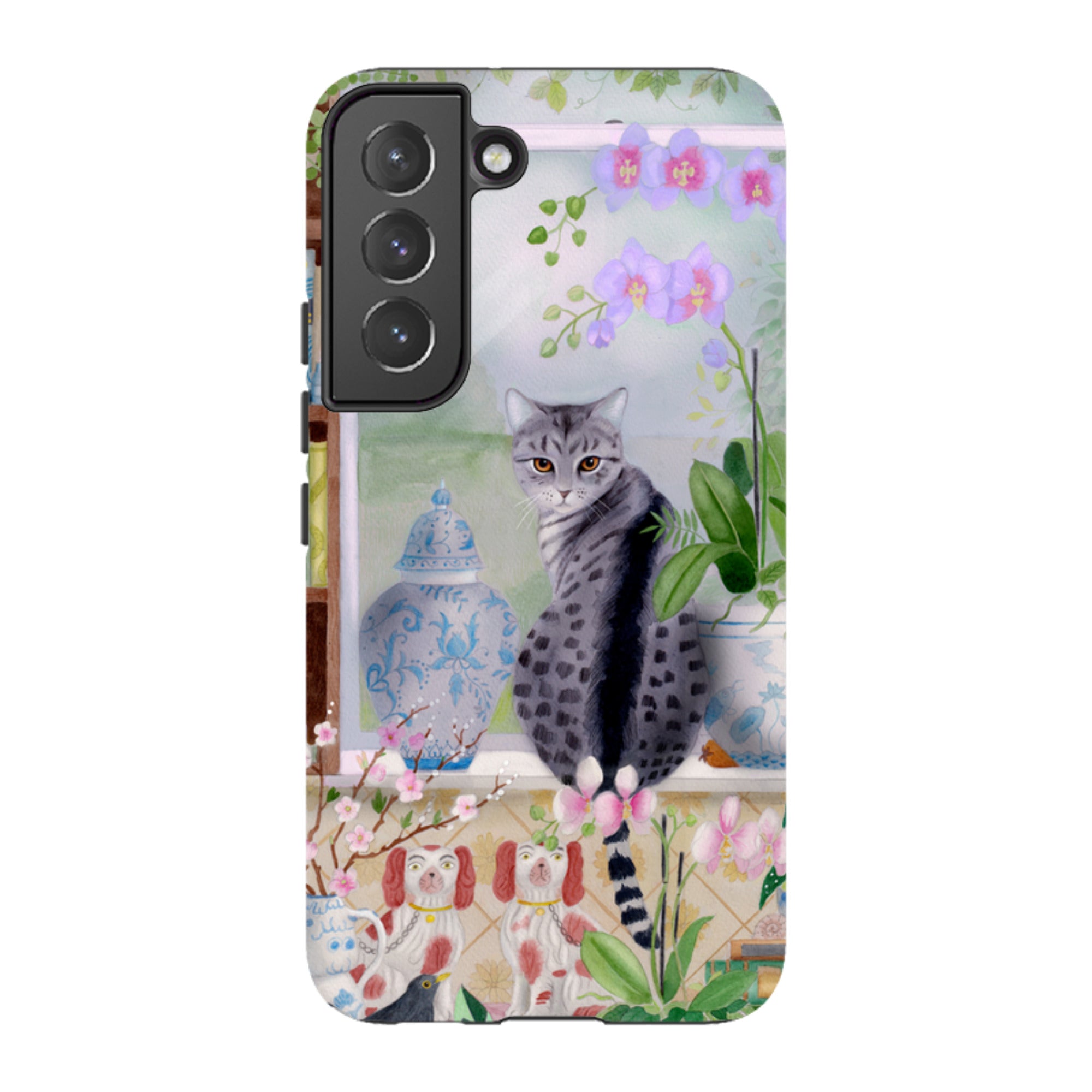 Samsung Tough Case - Cat In Window By Bex Parkin