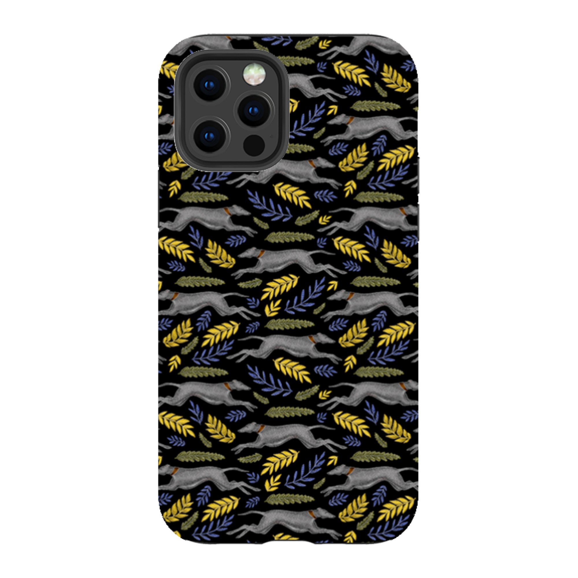 iPhone Tough Case - Greyhound Pattern By Catherine Rowe