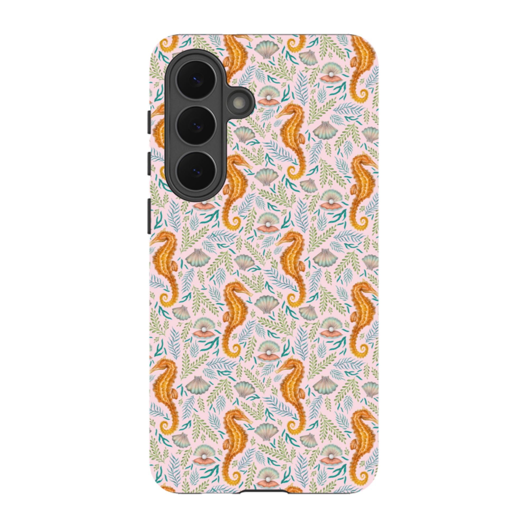 Samsung Tough Case - Seahorse Pink By Catherine Rowe