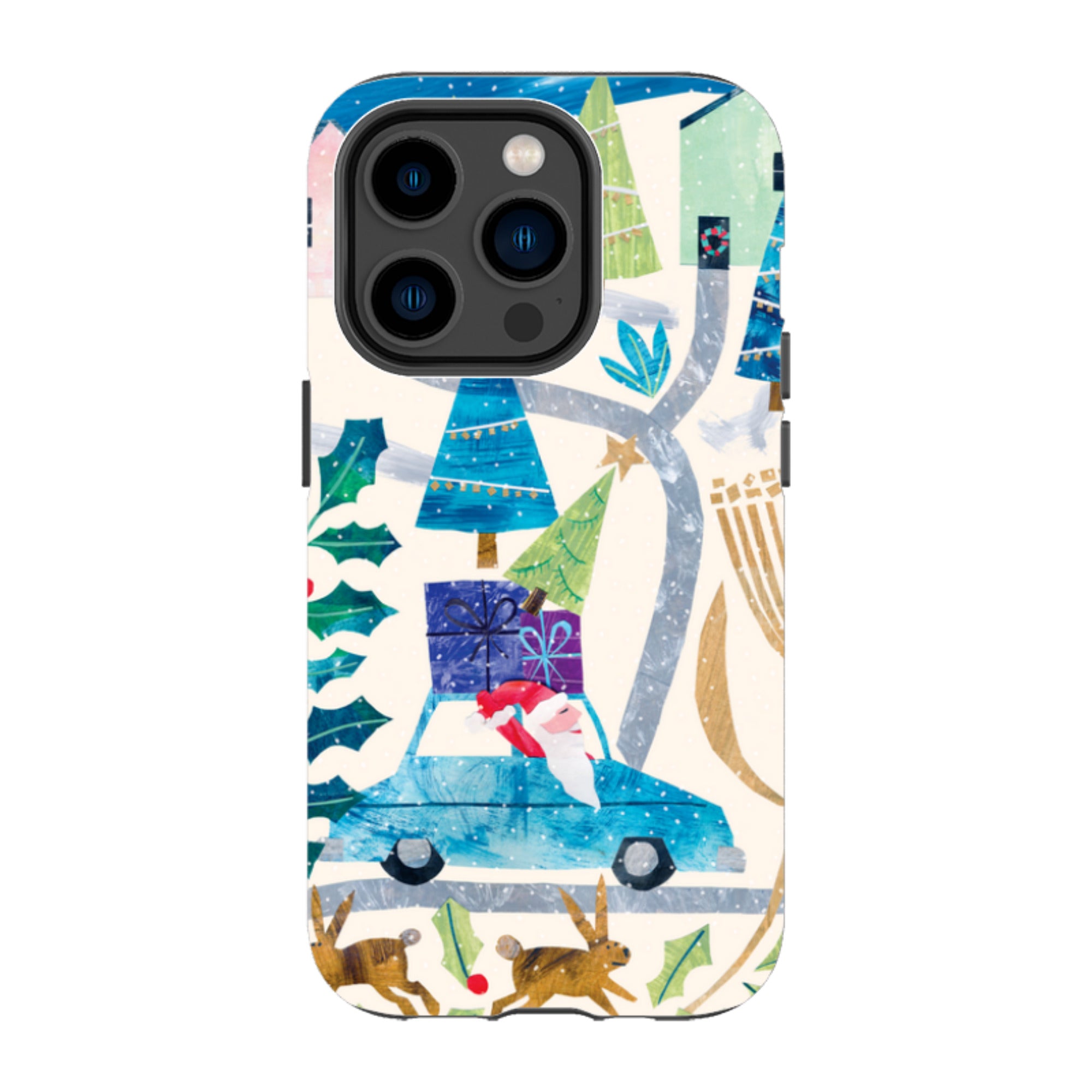 iPhone MagSafe Tough Case - Santa Driving Home By Tracey English