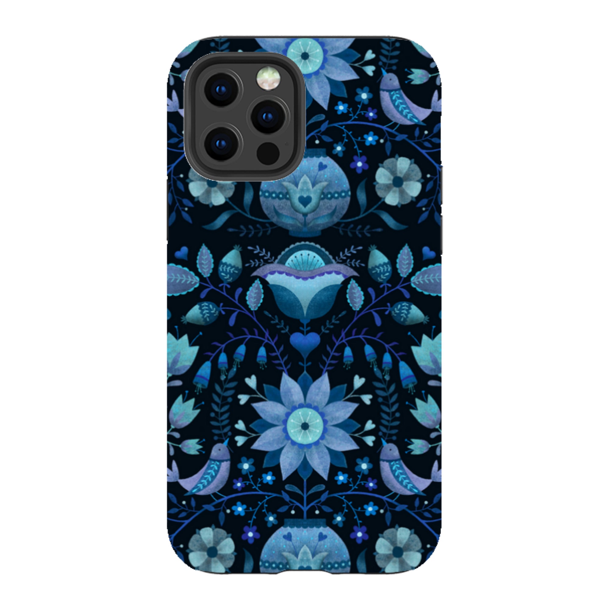 iPhone Tough Case - Blue Folk By Suzy Taylor