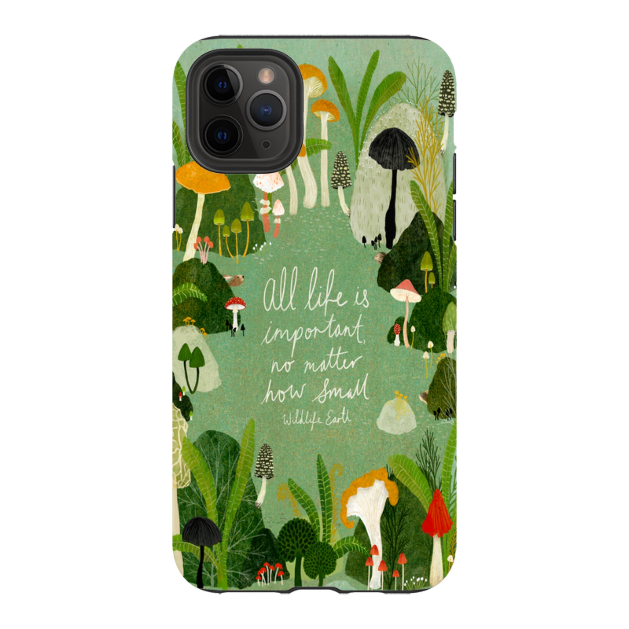 iPhone Tough Case - Wildlife Text By Katherine Quinn