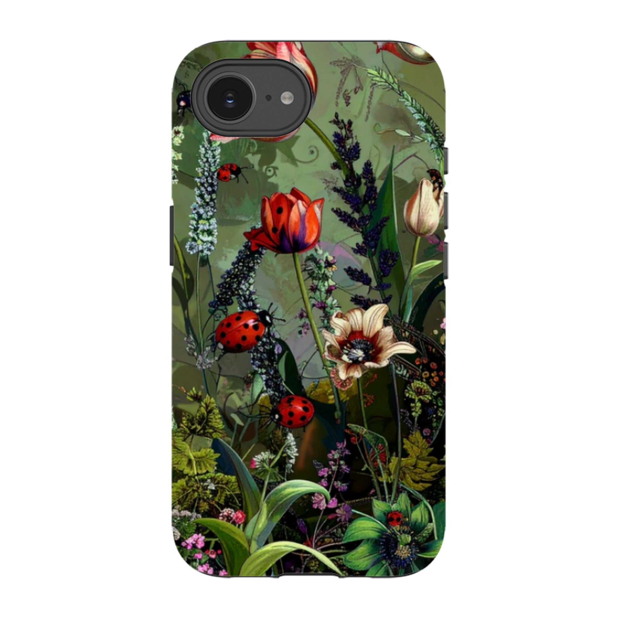 iPhone Tough Case - Green Vyne Ladybirds