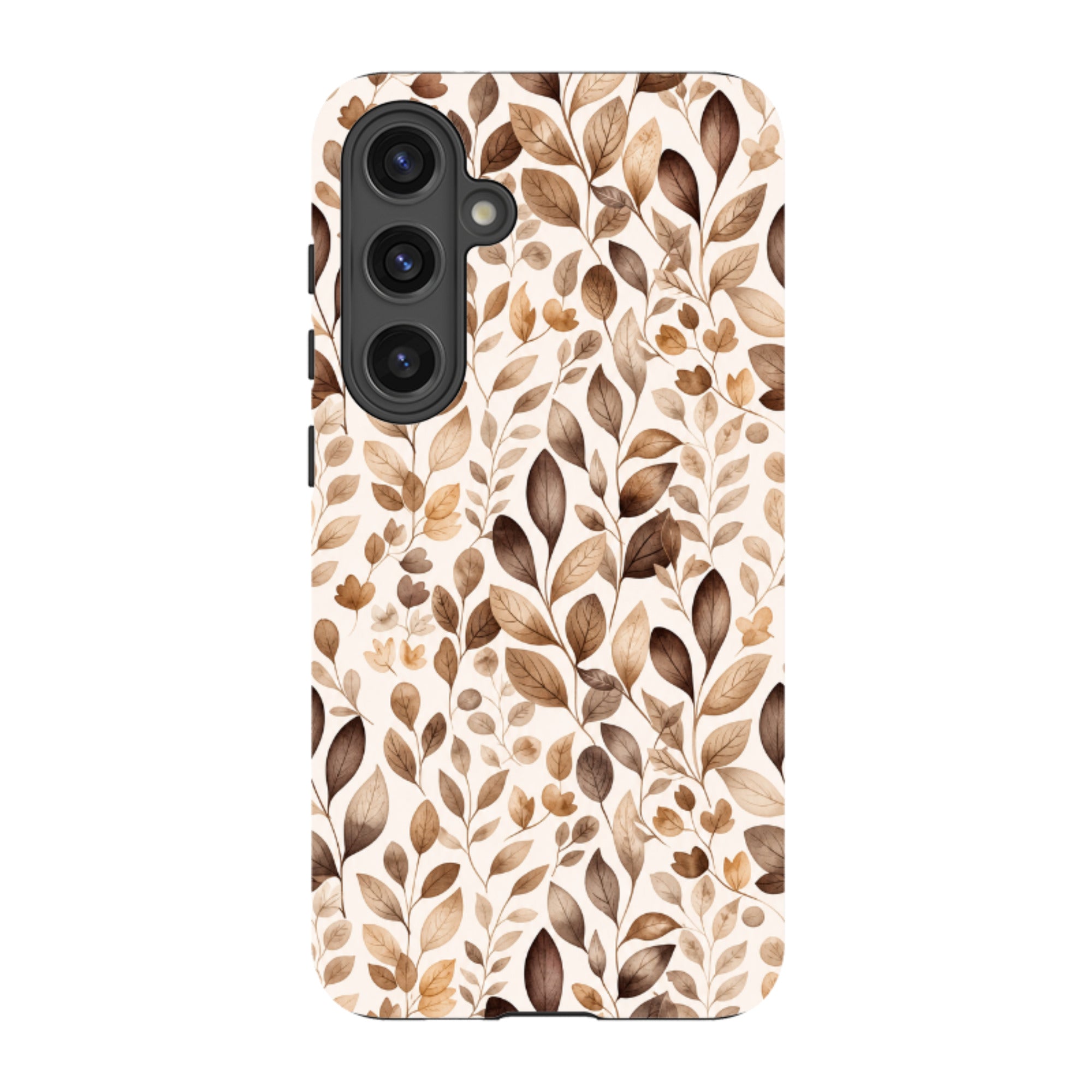 Samsung Tough Case - Beige Aesthetic Leaves